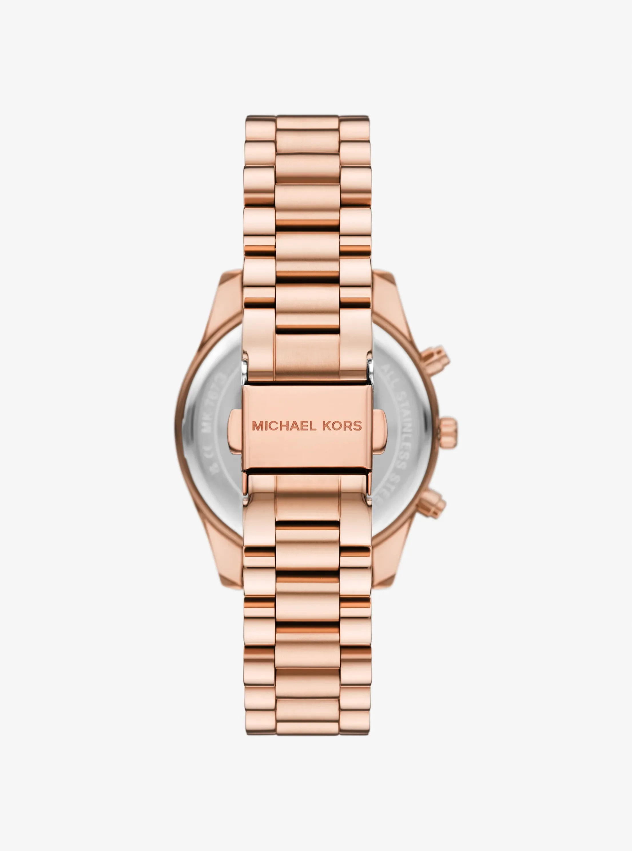 Женские часы Michael Kors Lexington Pavé Rose Gold-Tone Watch, цвет: Розовое золото — фото 3
