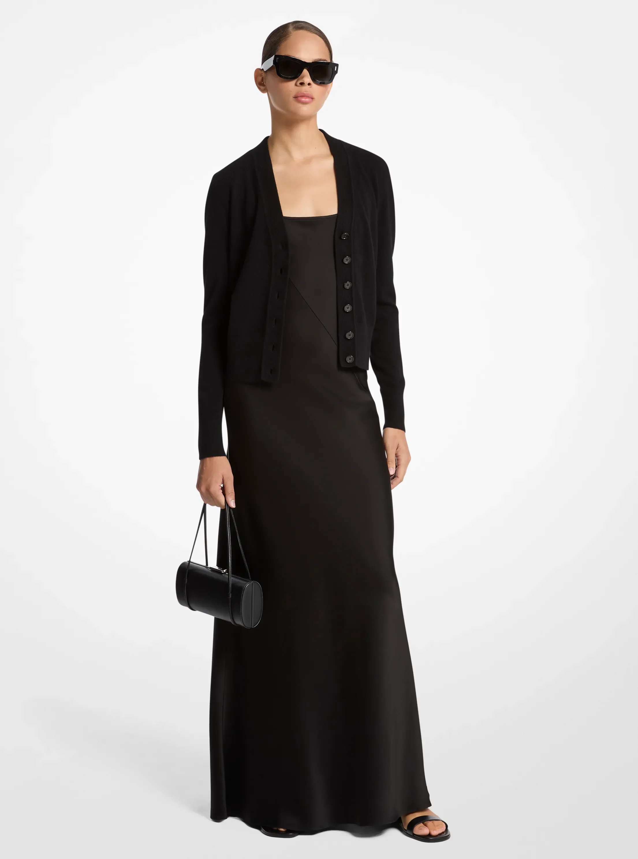 Женский кардиган Michael Kors Cashmere, цвет: Чёрный
