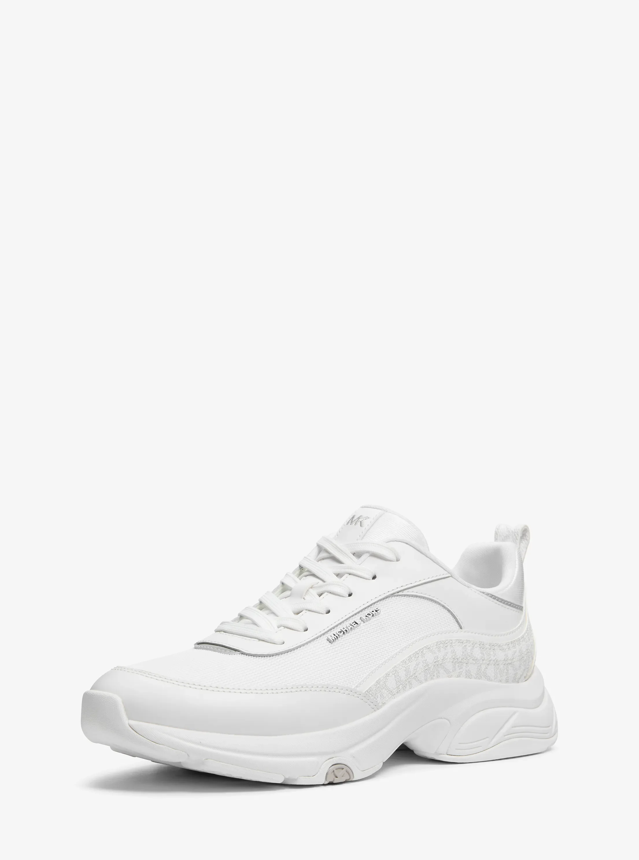 Мужские кроссовки Michael Kors Hartley Leather Trainer, цвет: Яркий белый — фото 4