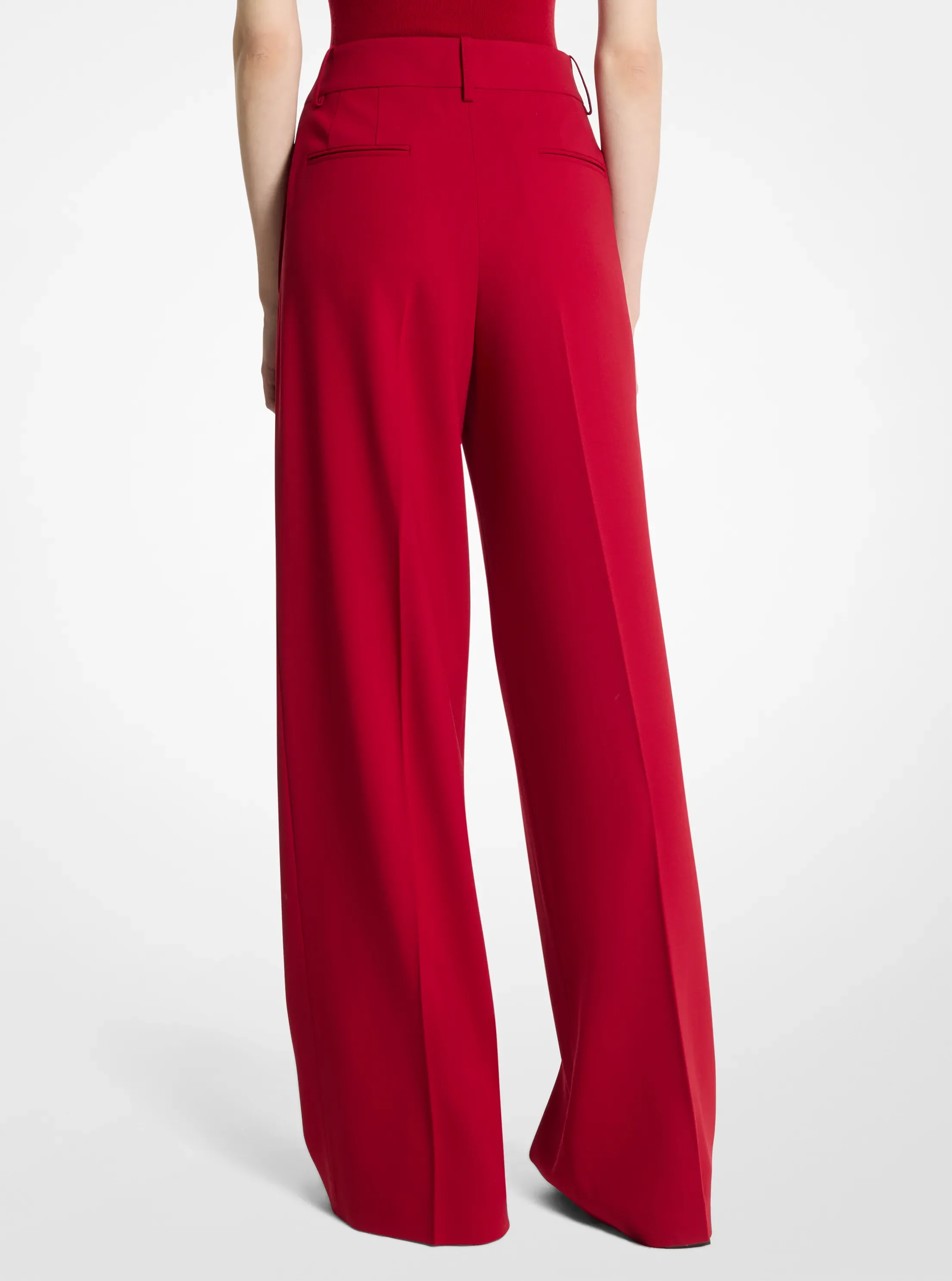 Женские брюки Michael Kors Stretch Wool Pleated Slouch Trousers — фото 2