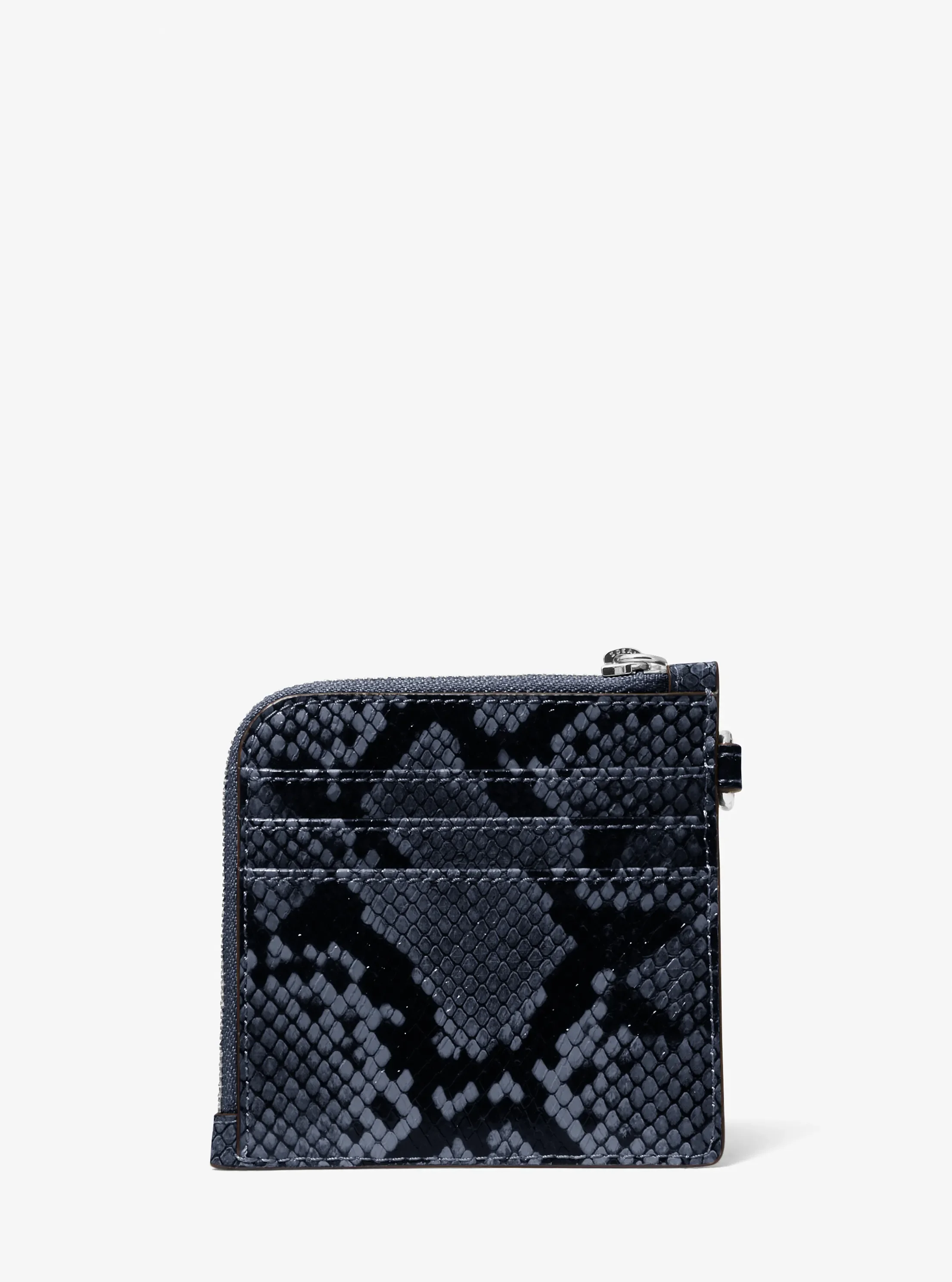 Кошельки Michael Kors Jet Set Travel Medium Snake Embossed Chain Wallet — фото 3