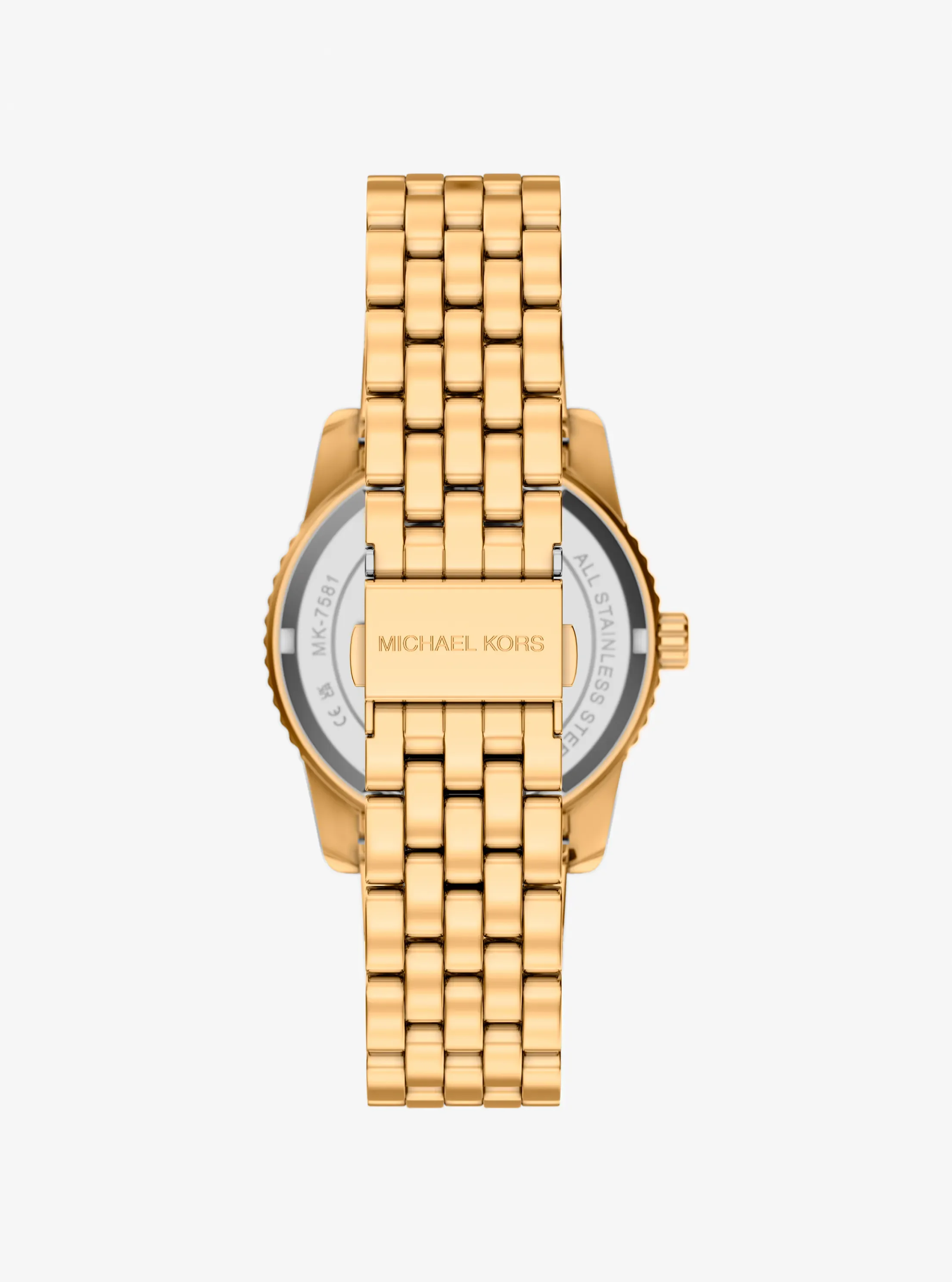 Женские часы Michael Kors Bryant Pavé Gold-Tone Watch, цвет: Золотой — фото 3