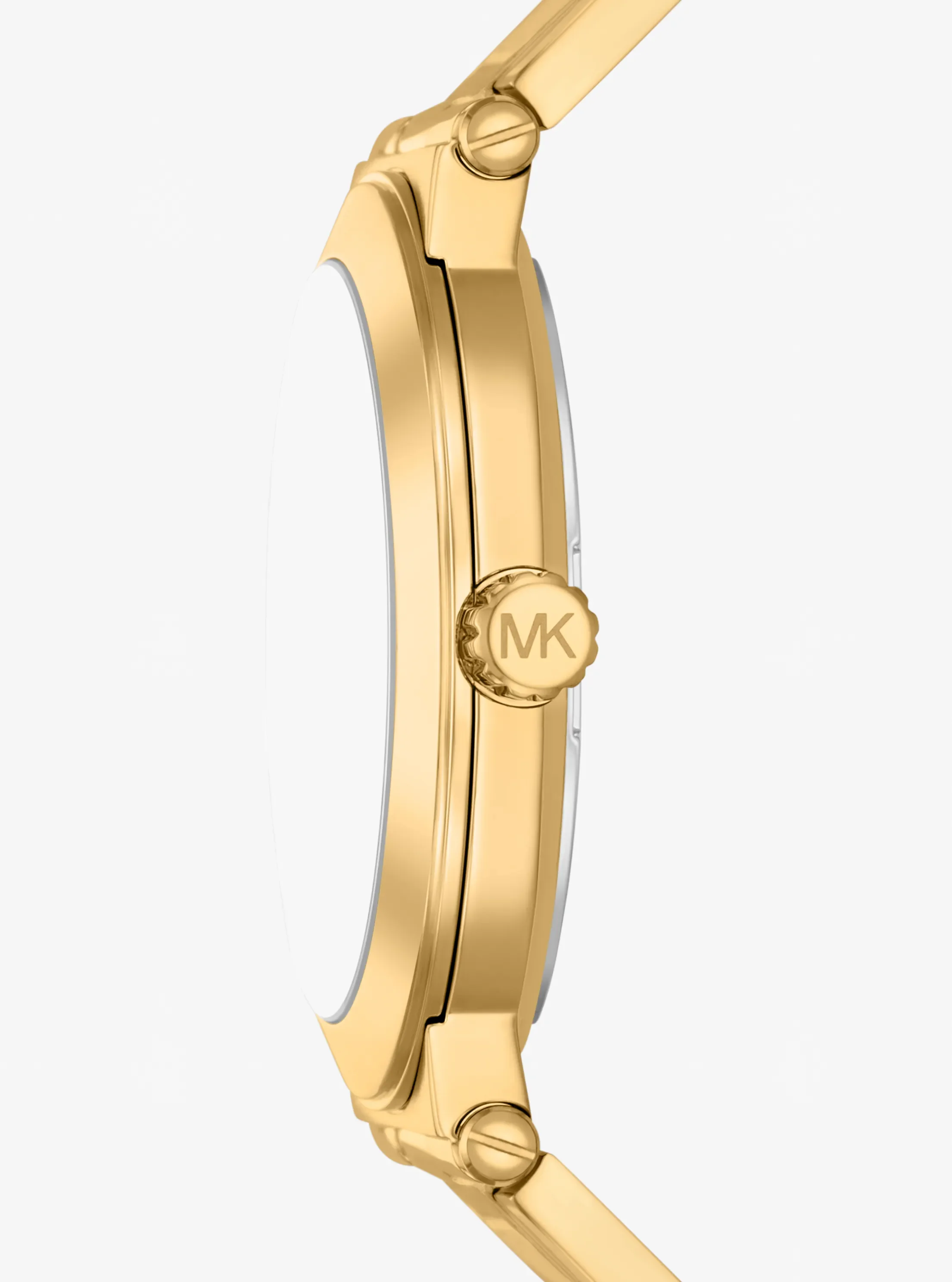 Часы Michael Kors Oversized Billie Gold-Tone Watch, цвет: Золотой — фото 2
