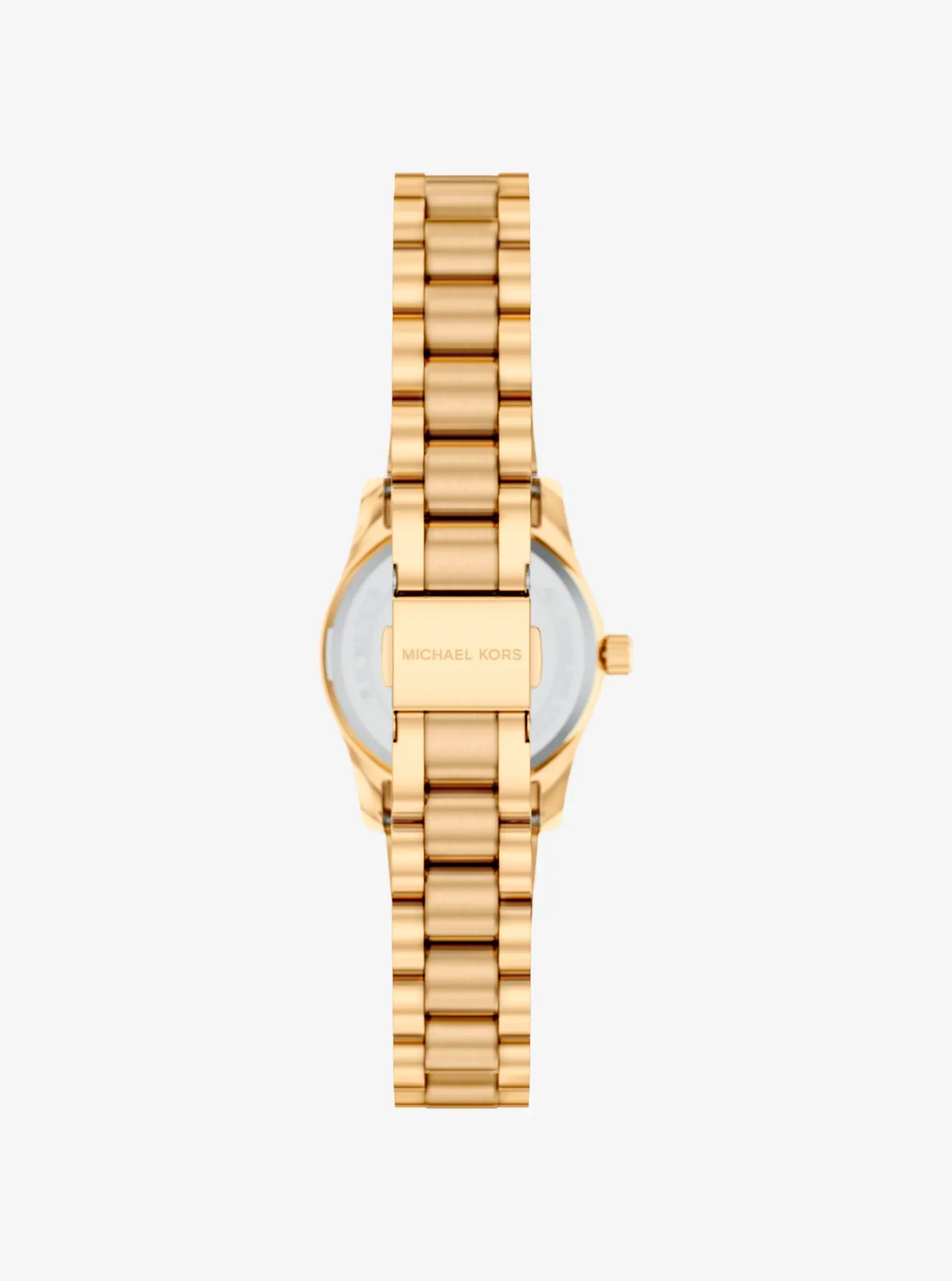 Женские часы Michael Kors Petite Lexington Pavé Gold-Tone Watch, цвет: Золотой — фото 3