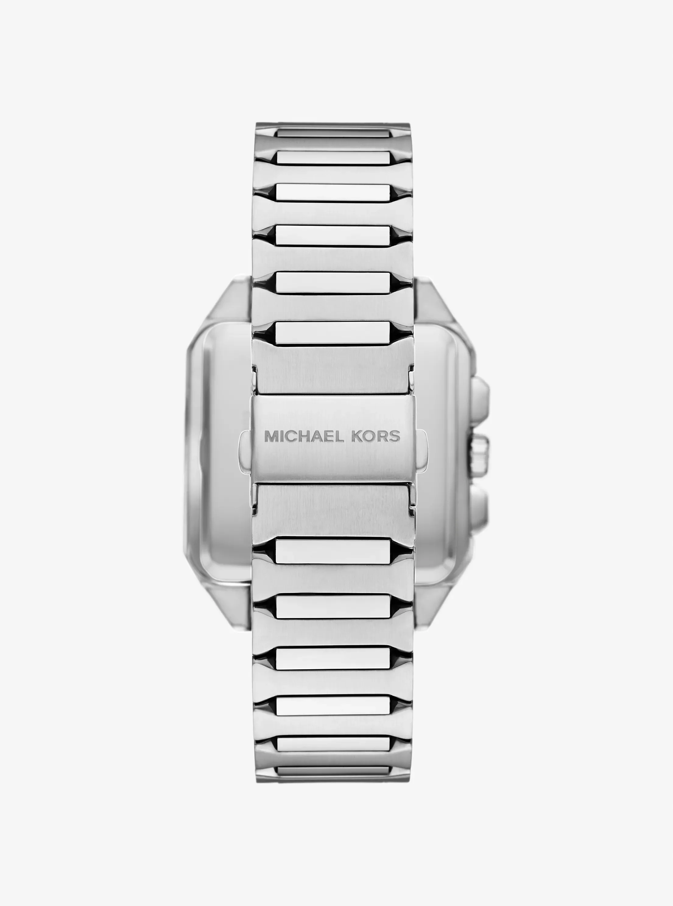 Часы Michael Kors Hayes Oversized Silver-Tone Sport Watch, цвет: Серебряный — фото 3