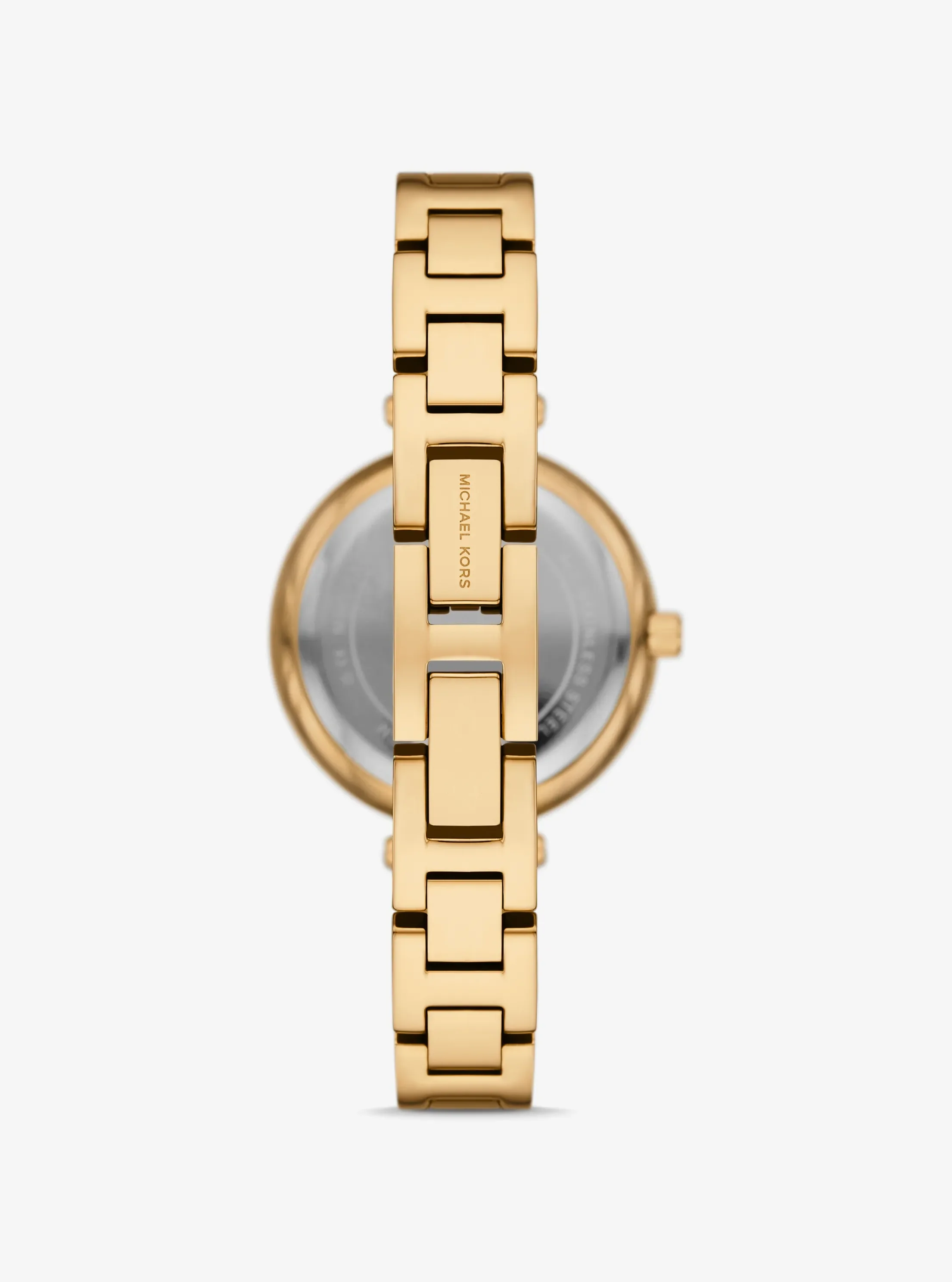 Часы Michael Kors Mini Laney Gold-Tone Bangle Watch — фото 3
