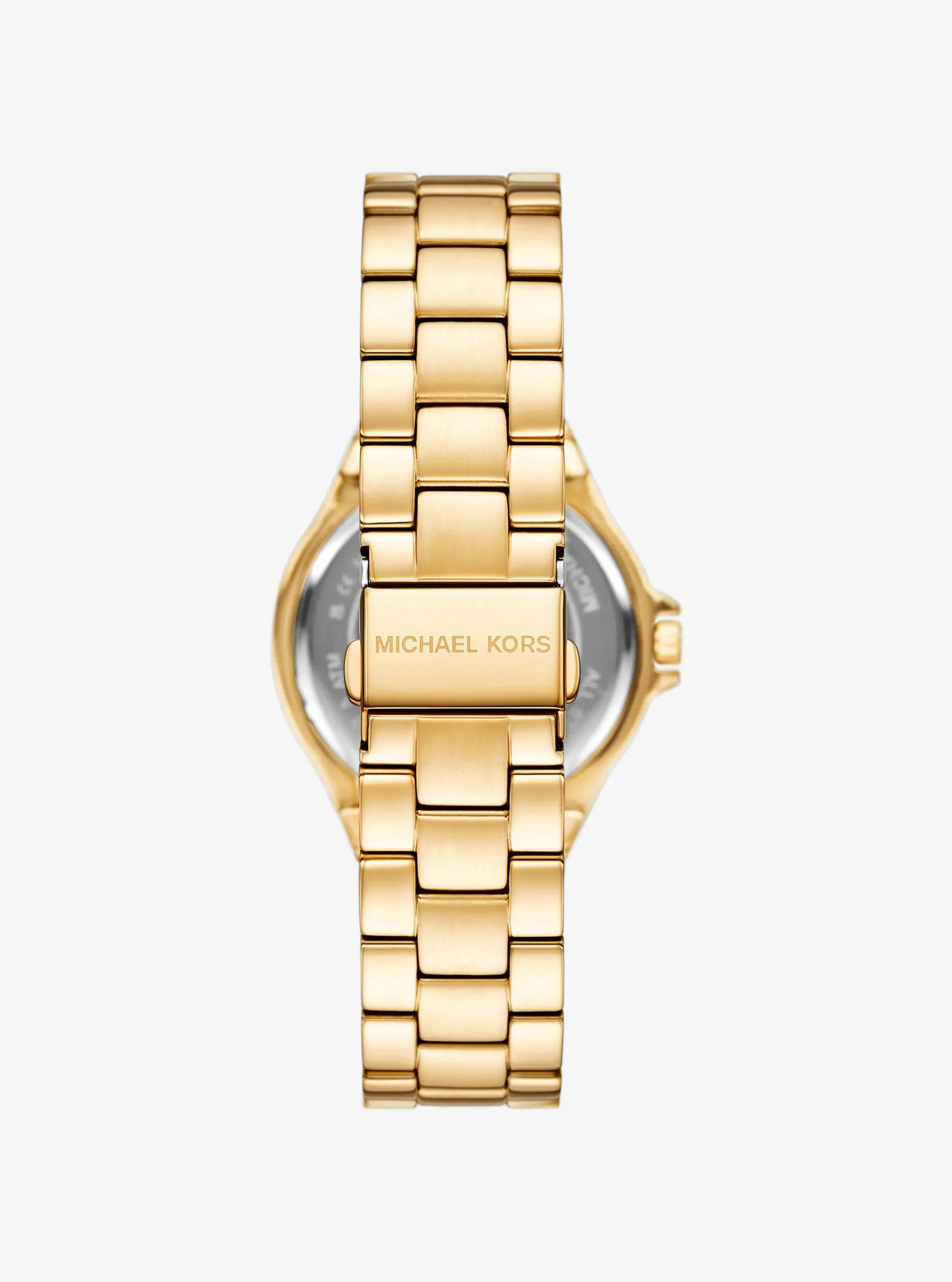 Часы Michael Kors Lennox Pavé Gold-Tone Watch, цвет: Золотой — фото 3