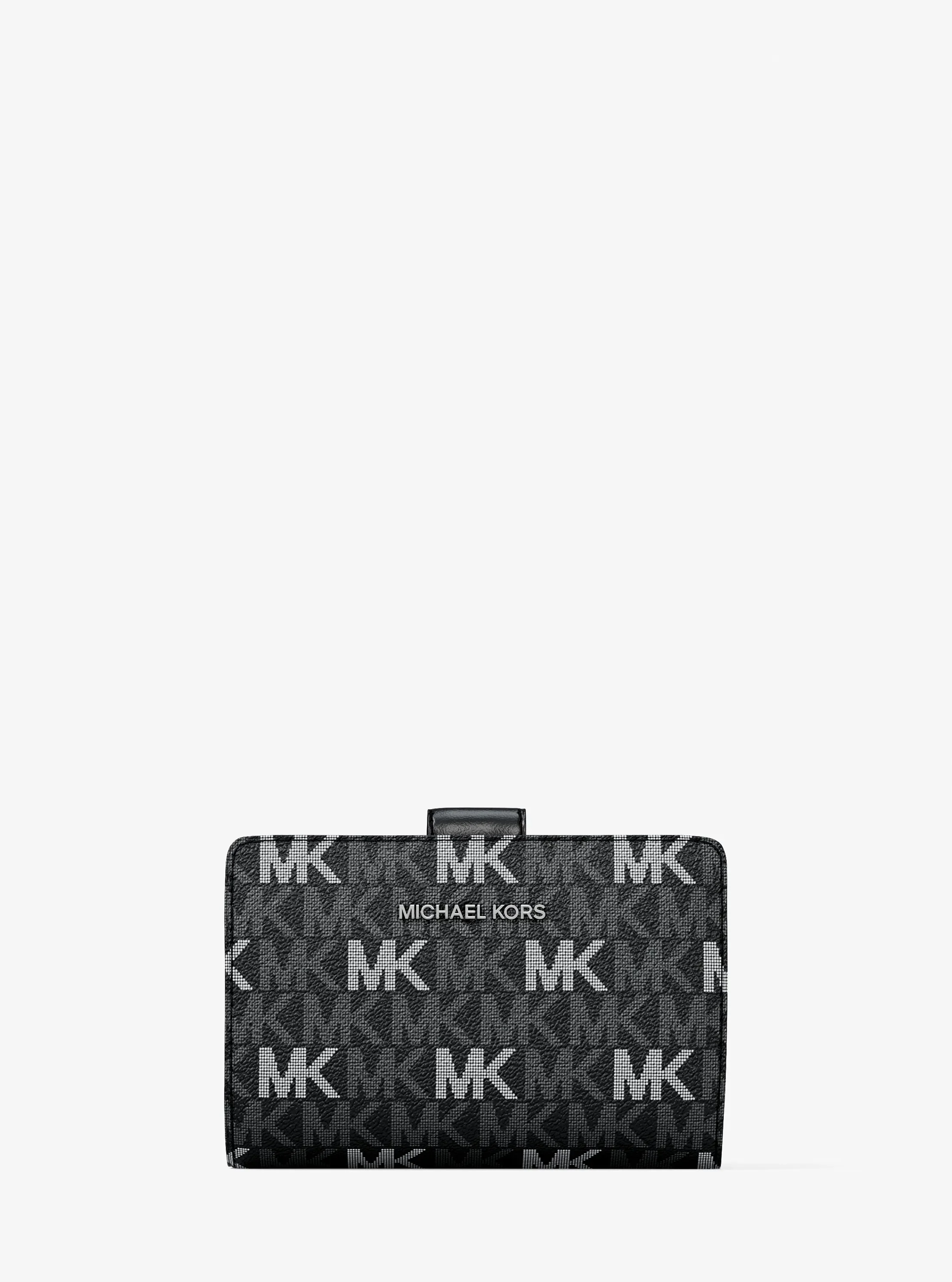 Кошелёк Michael Kors Jet Set Travel Medium Signature Logo Billfold Wallet, цвет: Чёрный