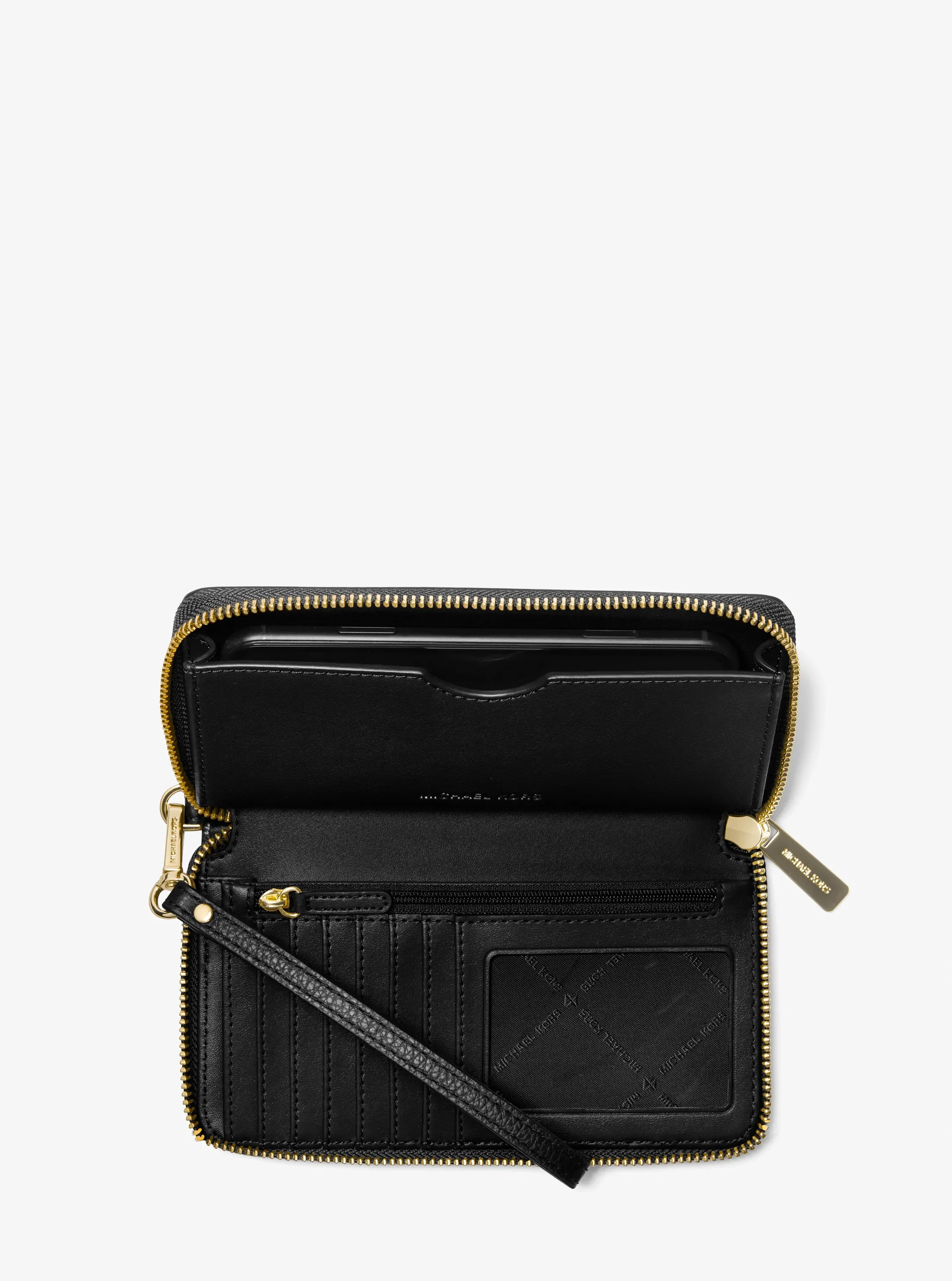 Сумки Michael Kors Large Pebbled Leather Smartphone Wristlet — фото 2
