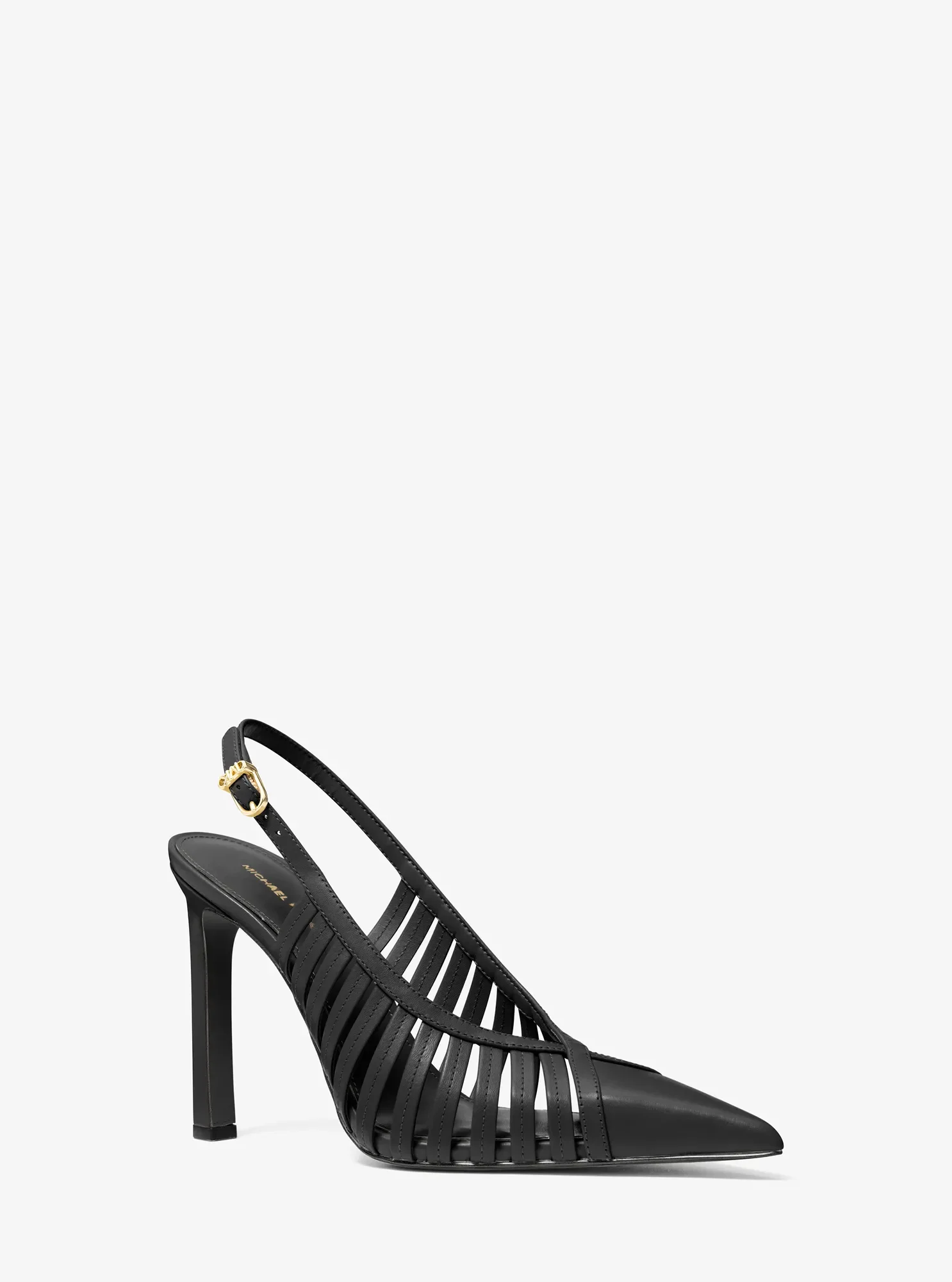 Женские туфли Michael Kors Adriana Leather Pump, цвет: Чёрный