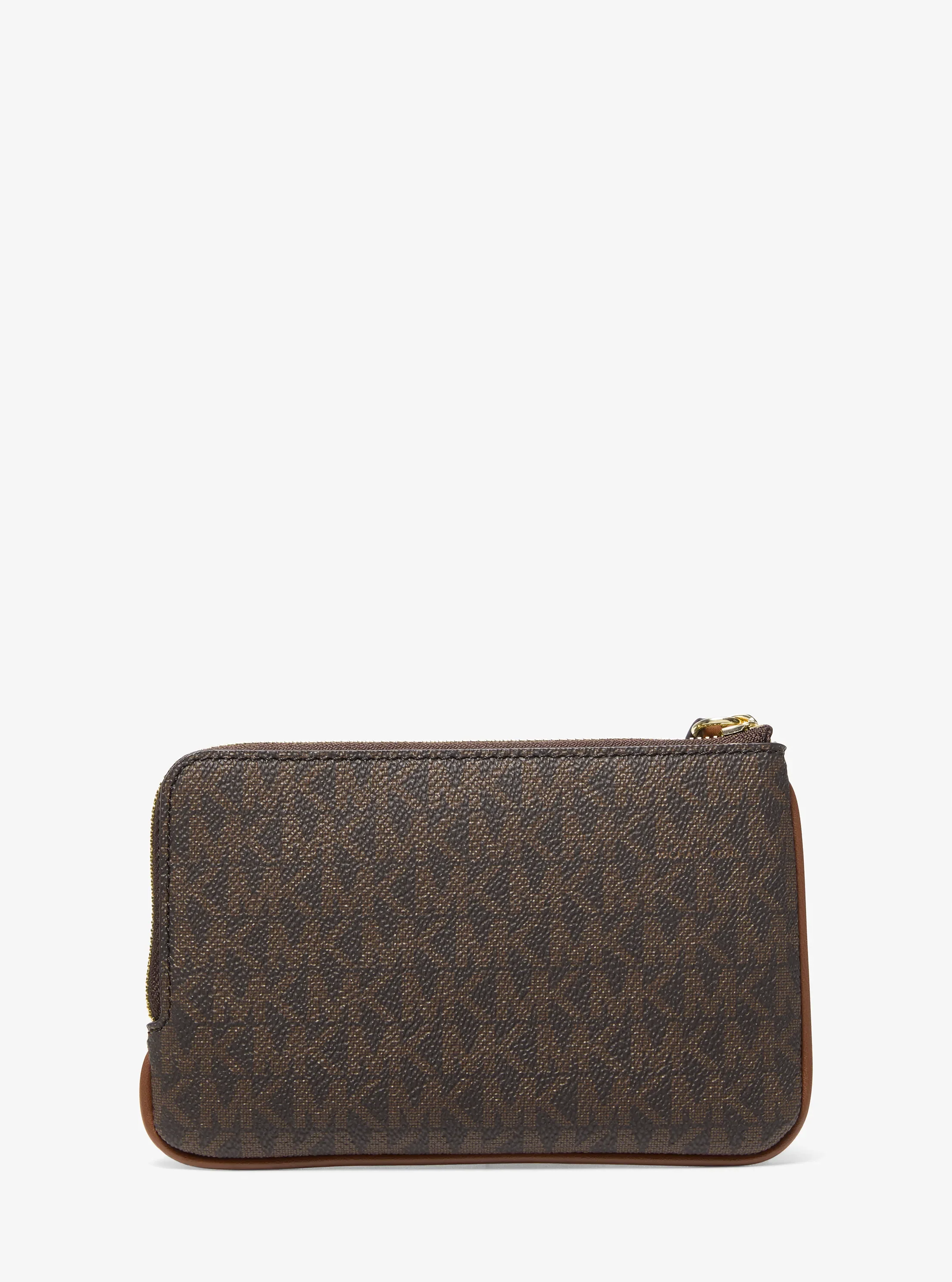 Сумка Michael Kors Jet Set Travel Small Signature Logo Wristlet, цвет: Коричневый — фото 3