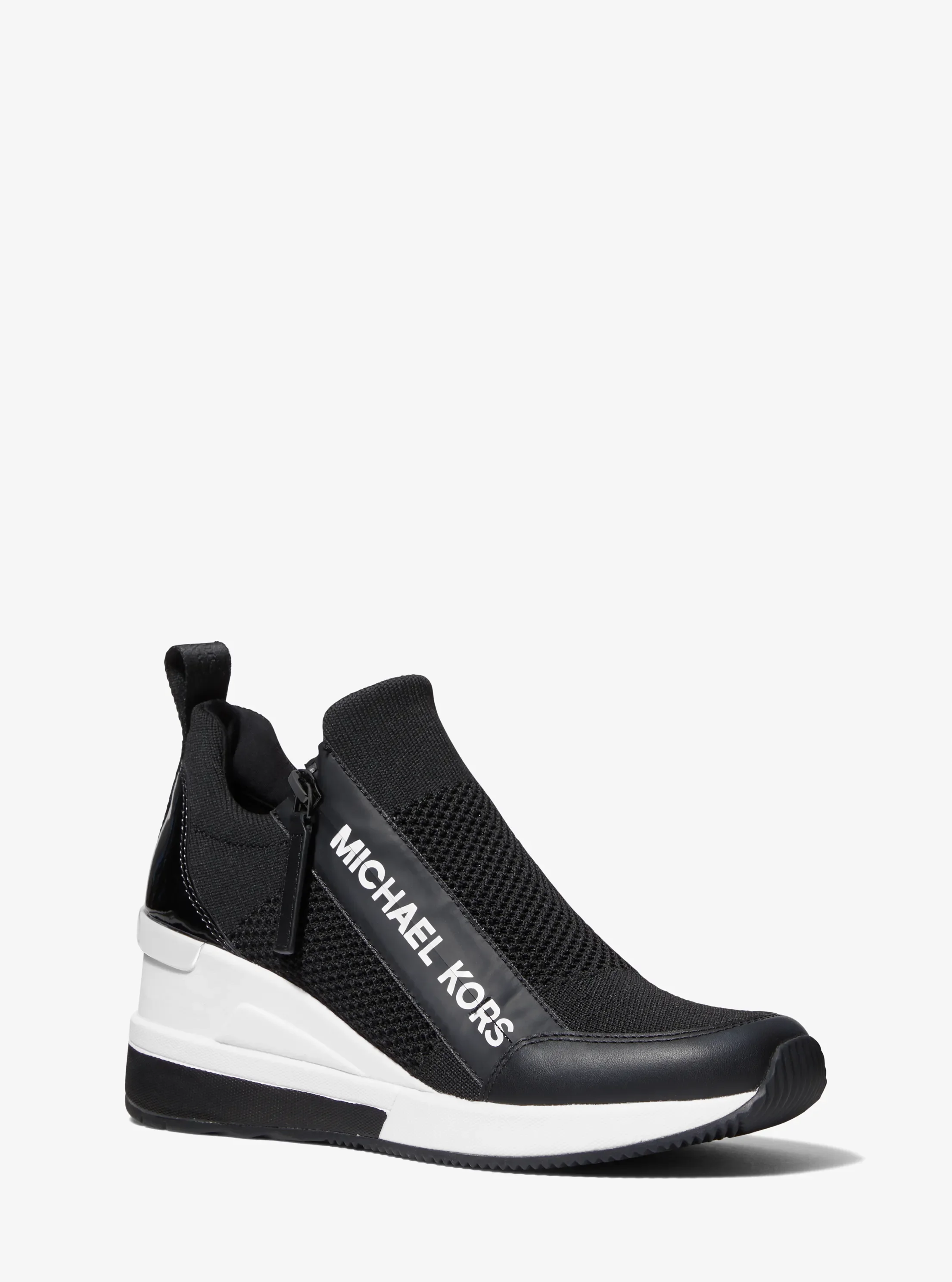 Женские кроссовки Michael Kors Willis Stretch Knit Trainer, цвет: Чёрный