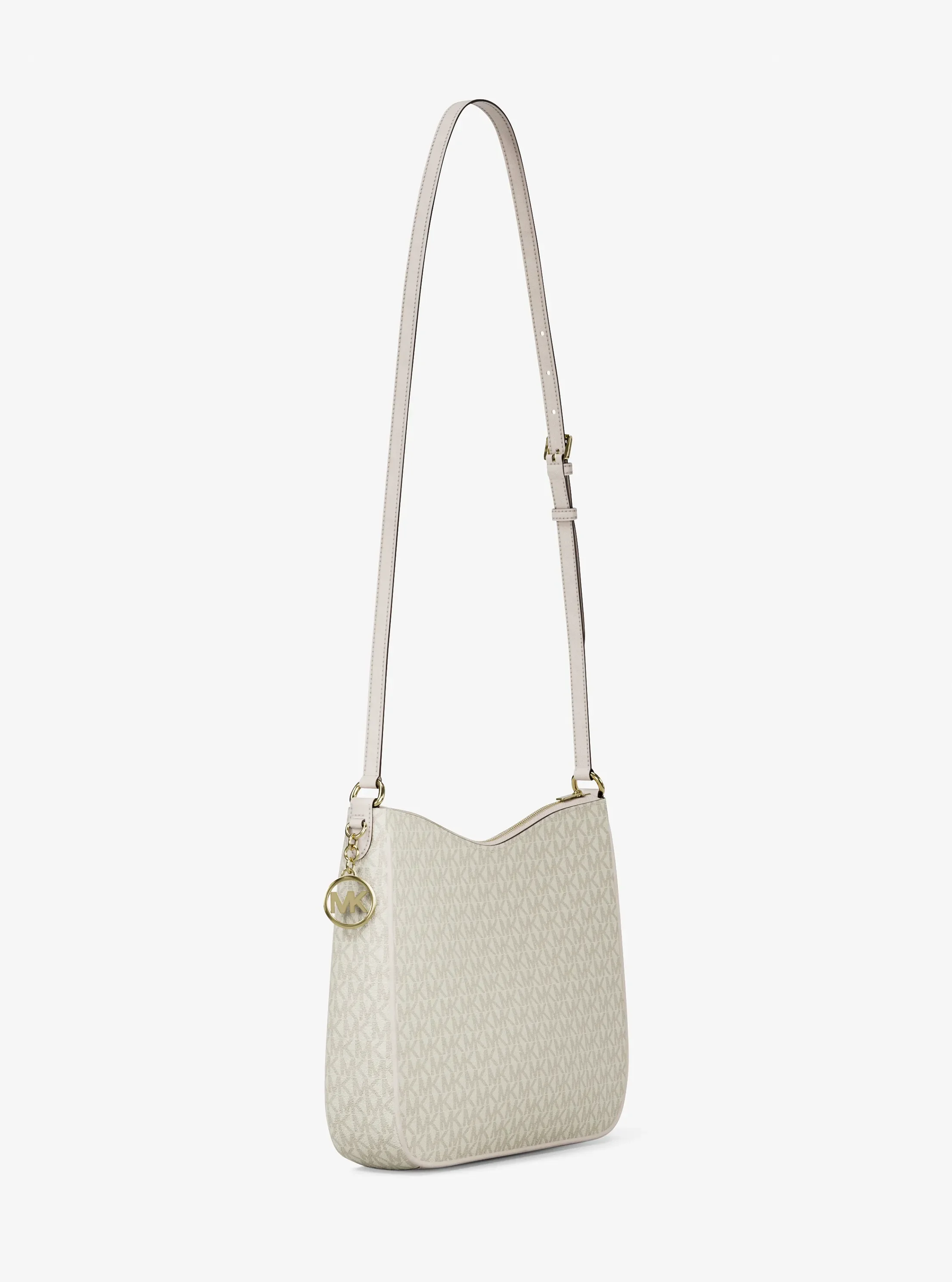 Michael Kors Nayla Medium Signature Logo Messenger Bag — фото 3