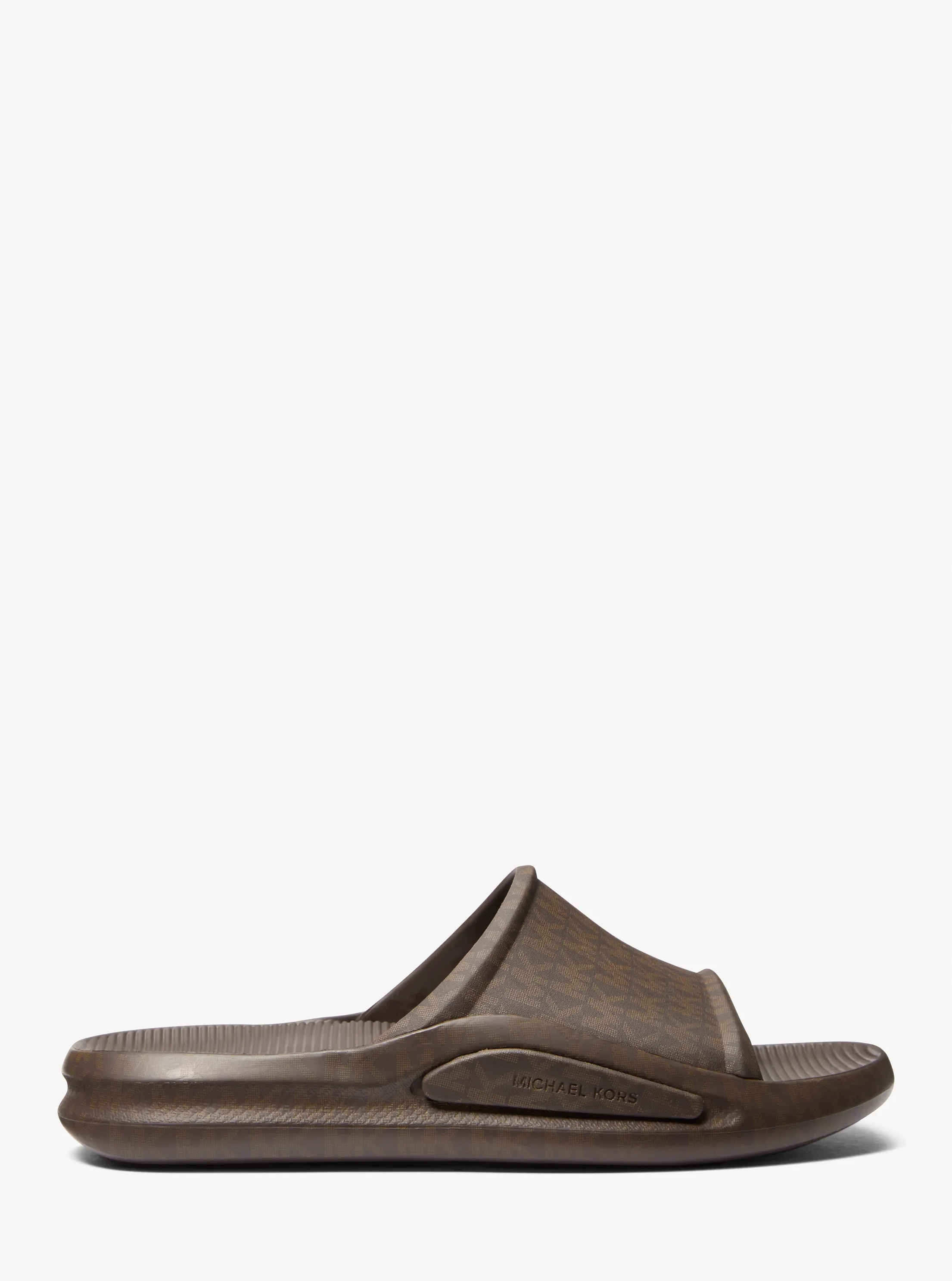 Мужские сандалии Michael Kors Griffin Signature Logo Slide Sandal, цвет: Коричневый разноцветный — фото 2