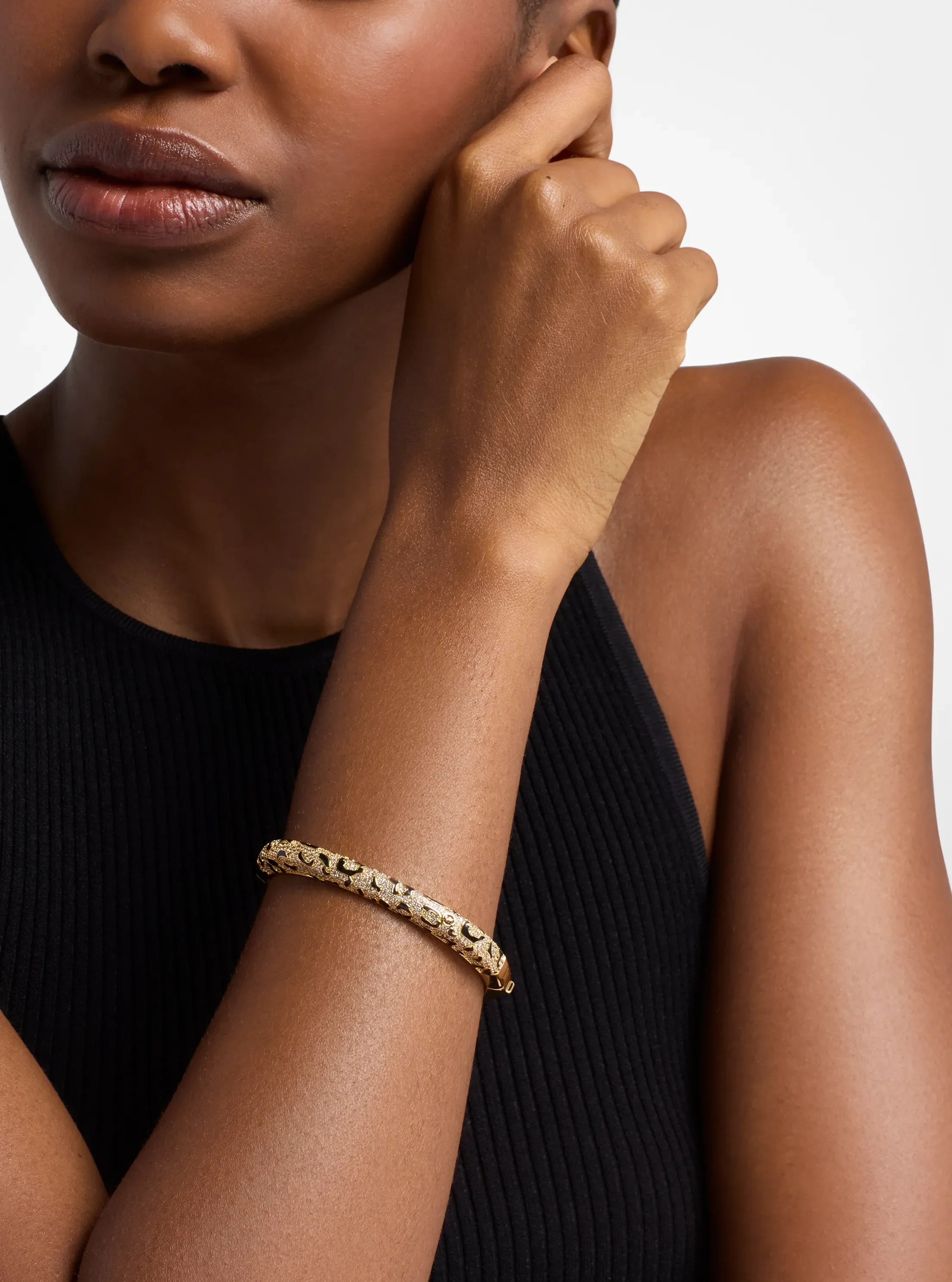 Женские топы Michael Kors Pavé Leopard Bangle — фото 3