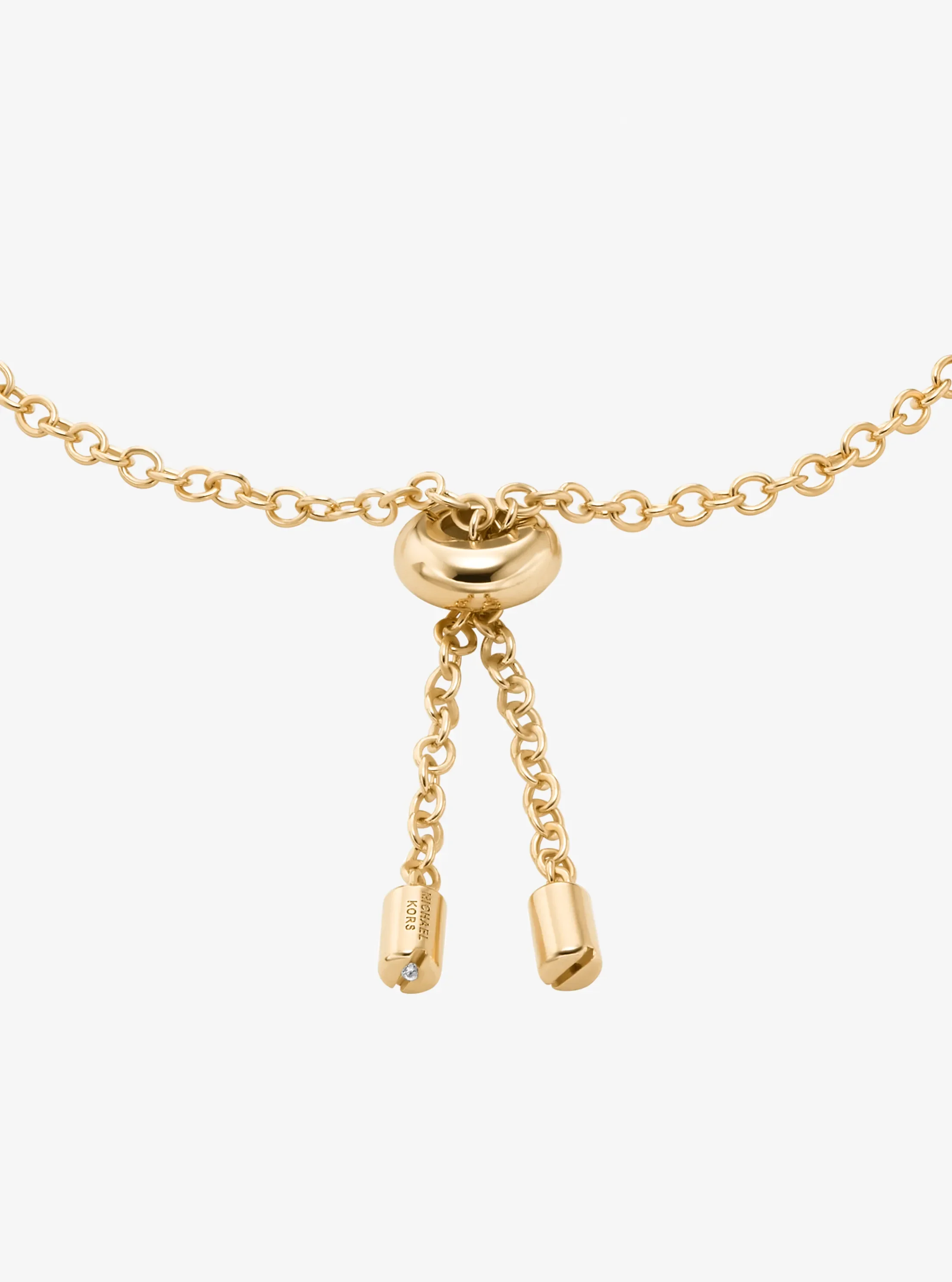 Браслет Michael Kors Cubic Zirconia Slider, цвет: Золотой — фото 2