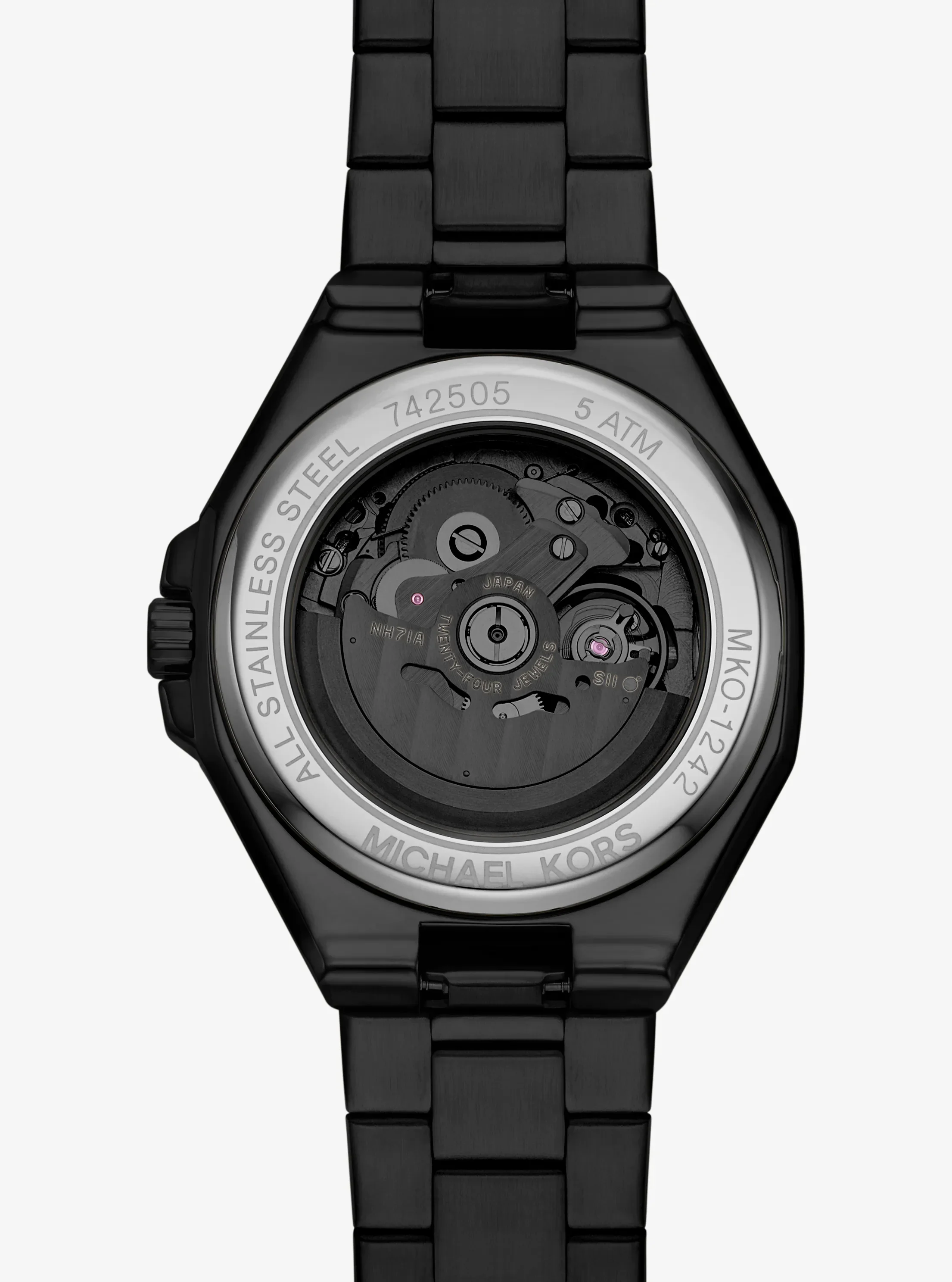 Часы Michael Kors Oversized Callum Black-Tone Watch, цвет: Чёрный — фото 4