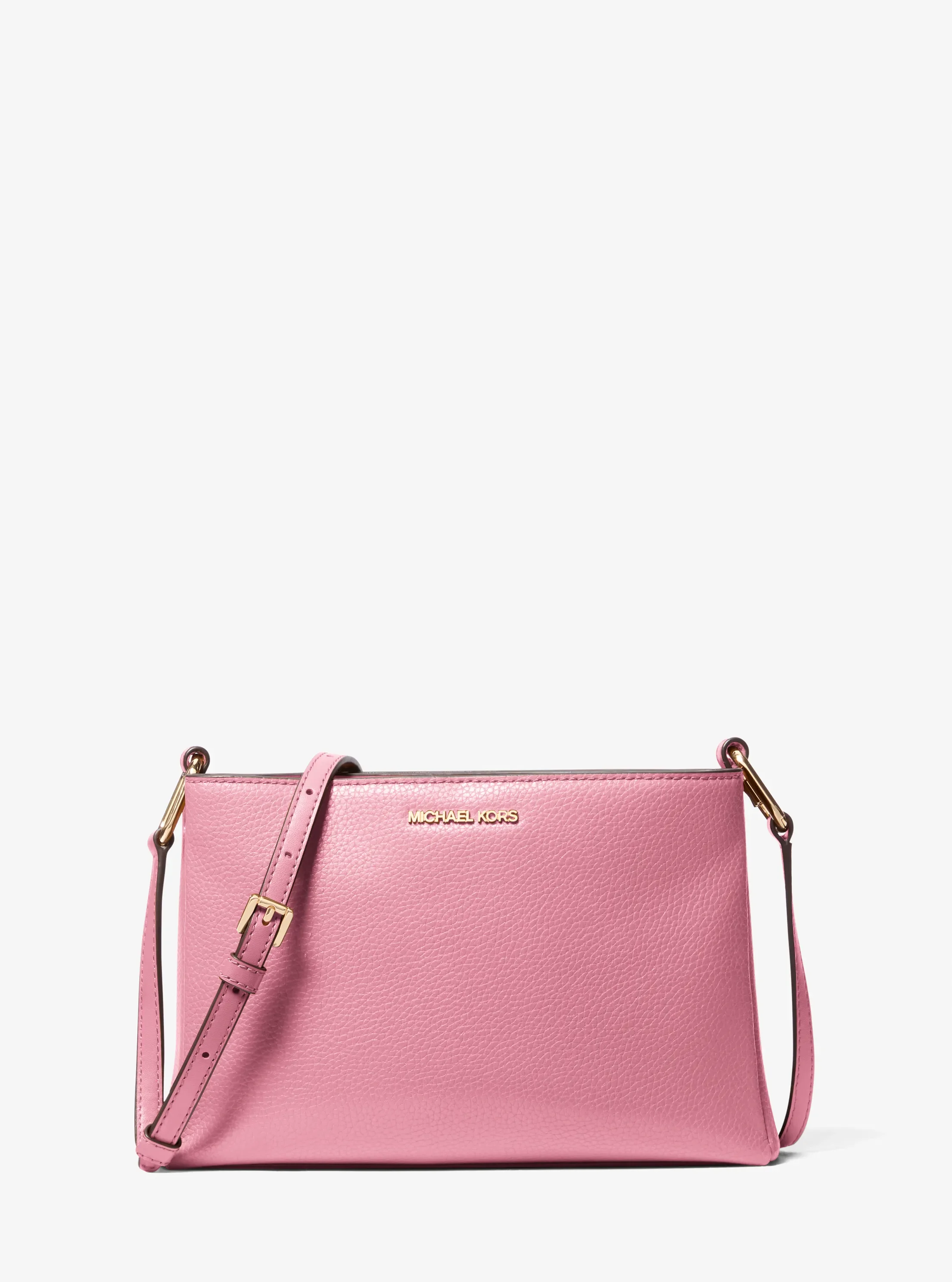Michael Kors Trisha Medium Pebbled Leather Crossbody Bag