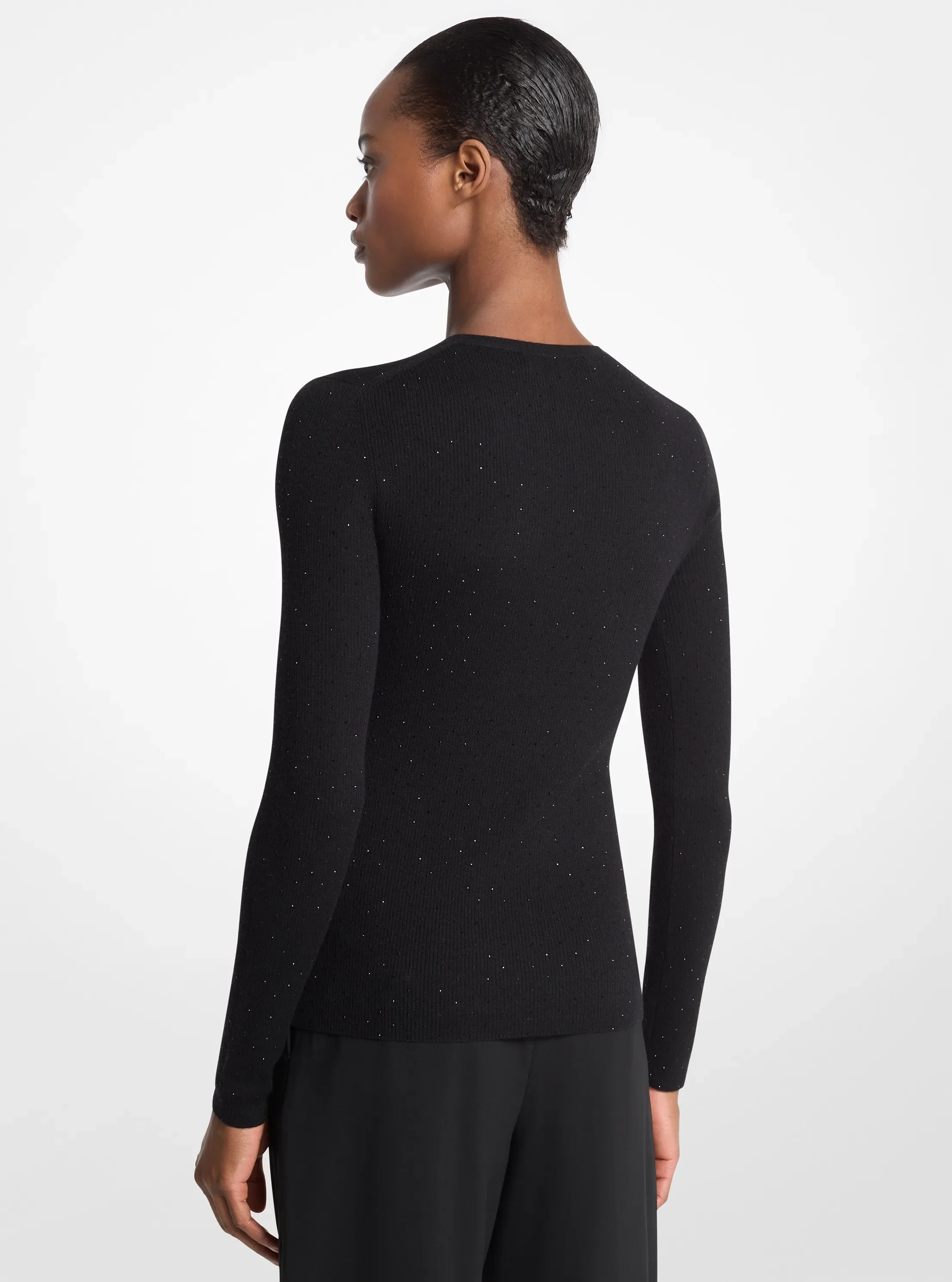 Женские свитеры Michael Kors Embellished Tissue Cashmere Sweater — фото 2