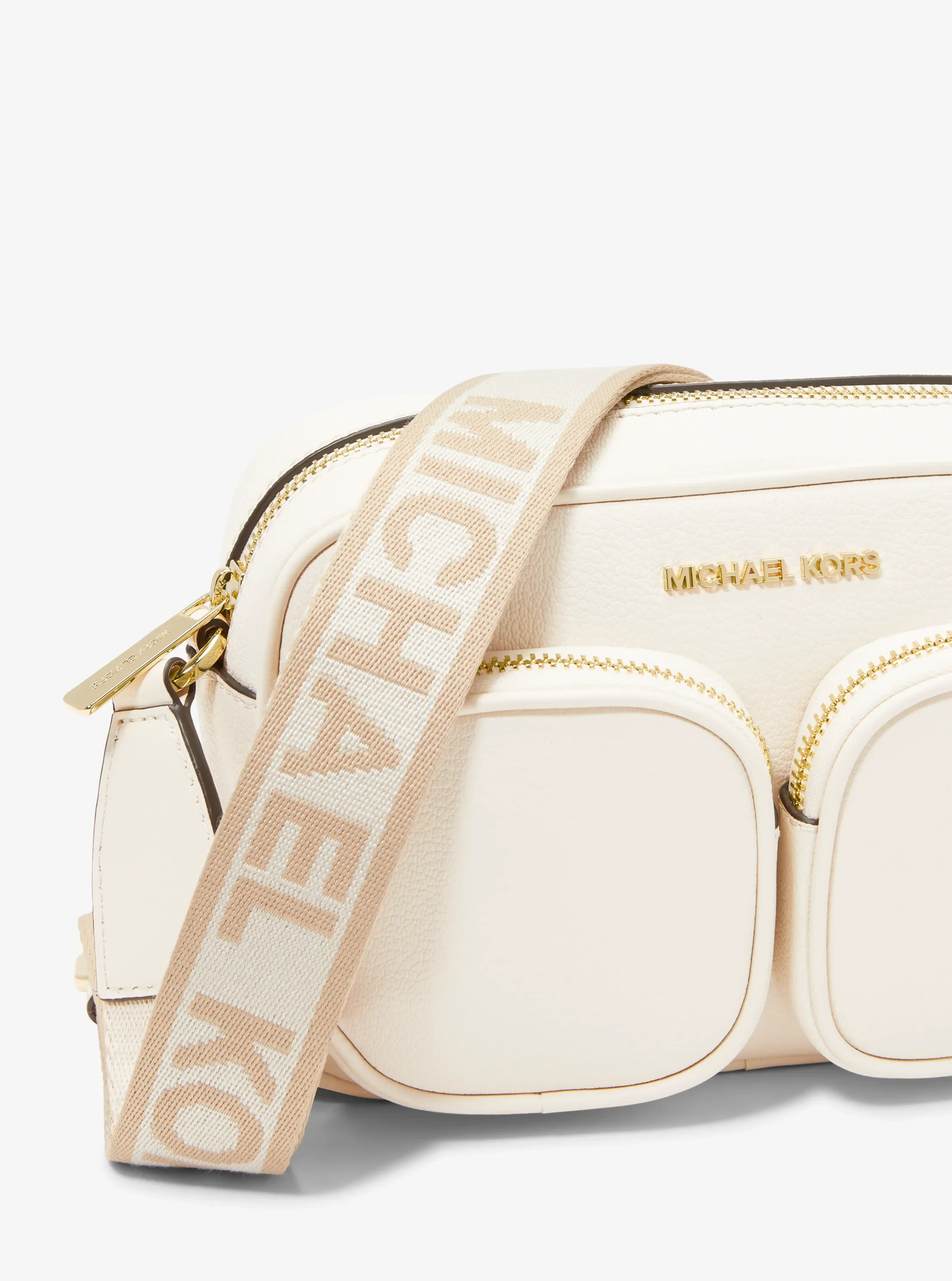 Michael Kors Jet Set Medium Leather Crossbody Bag with Case for Apple Airpods Pro® — фото 5