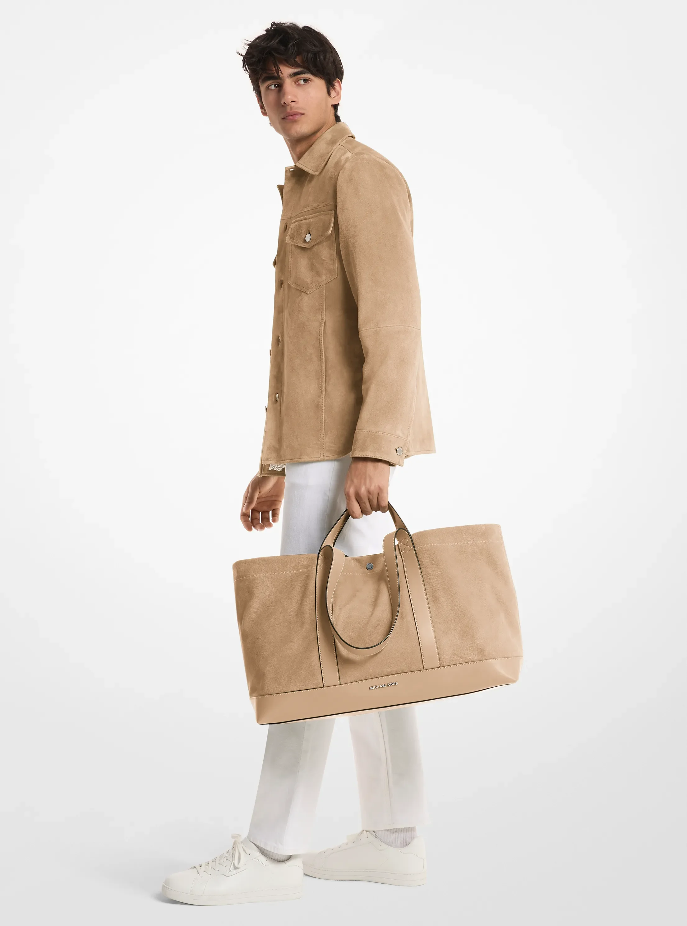 Женская сумка Michael Kors Whitley Medium Nubuck, цвет: Хаки — фото 3