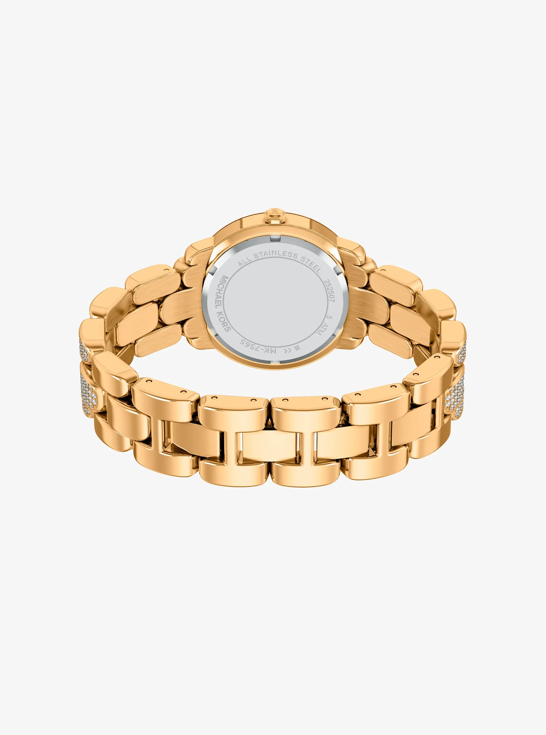 Женские часы Michael Kors Pavé Phoebe Gold-Tone Watch, цвет: Золотой — фото 4