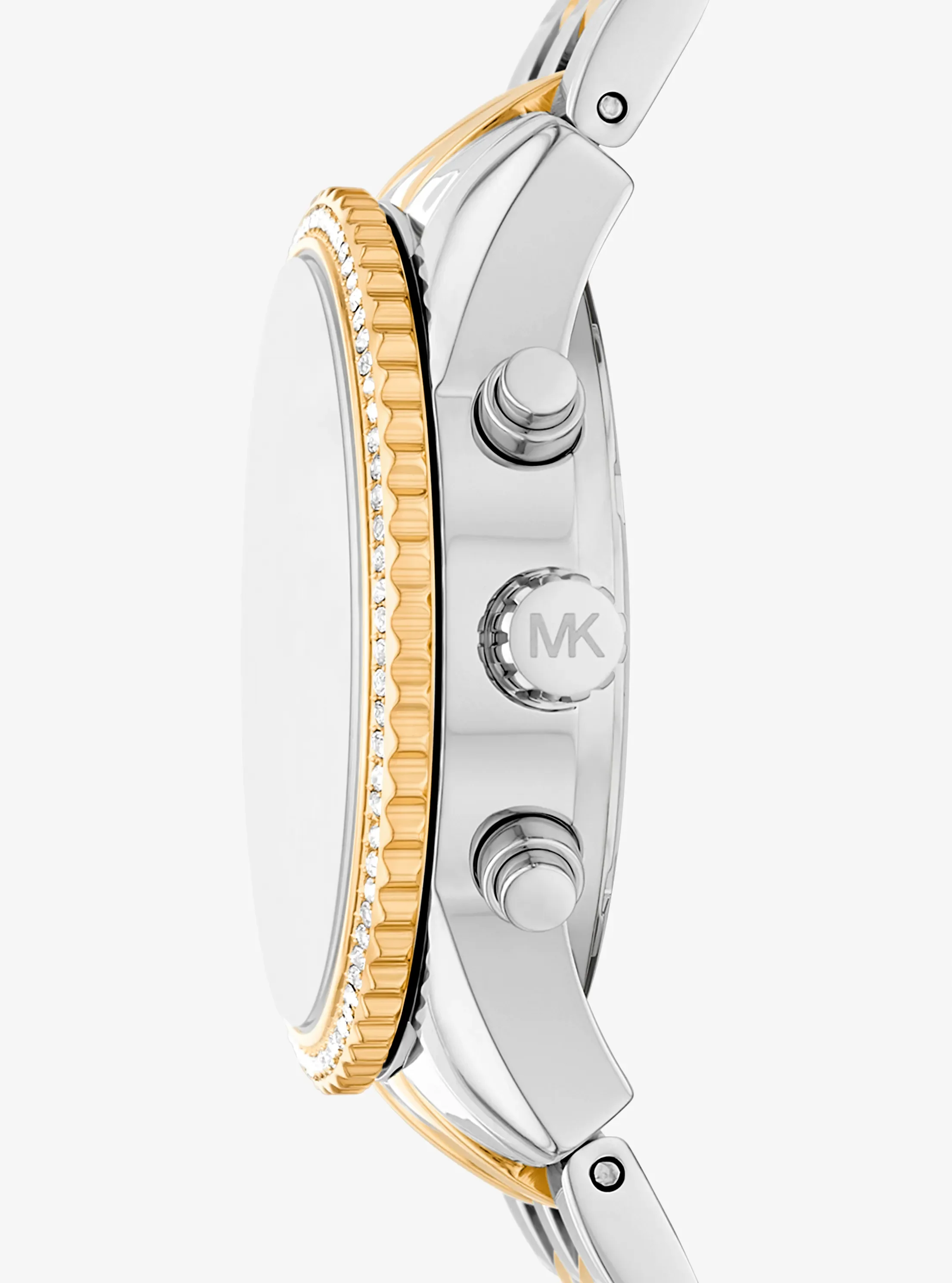 Женские часы Michael Kors Mini Bryant Pavé Two-Tone Watch, цвет: Двухцветный — фото 2