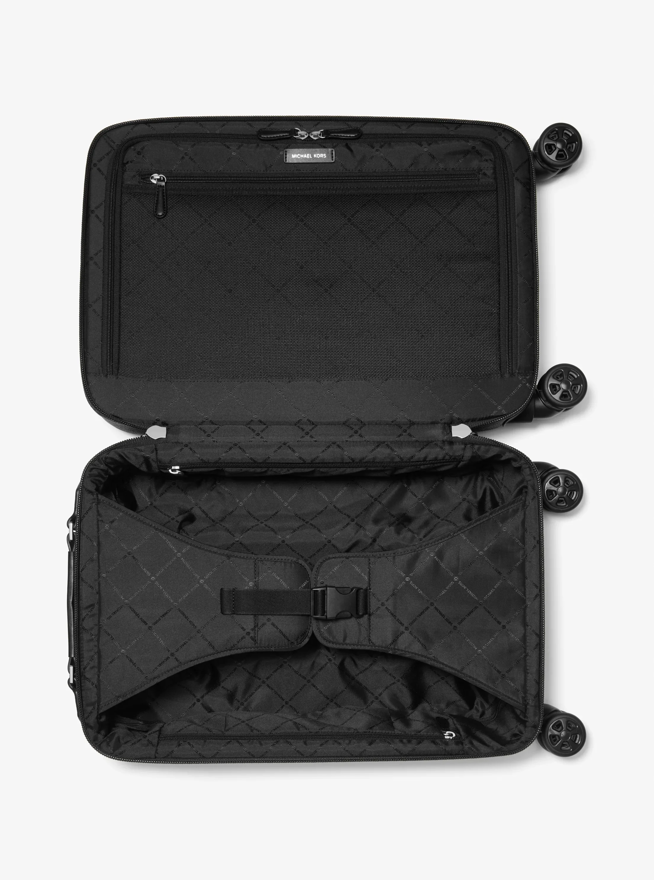 Чемодан Michael Kors Signature Logo Small Suitcase, цвет: Чёрный — фото 2