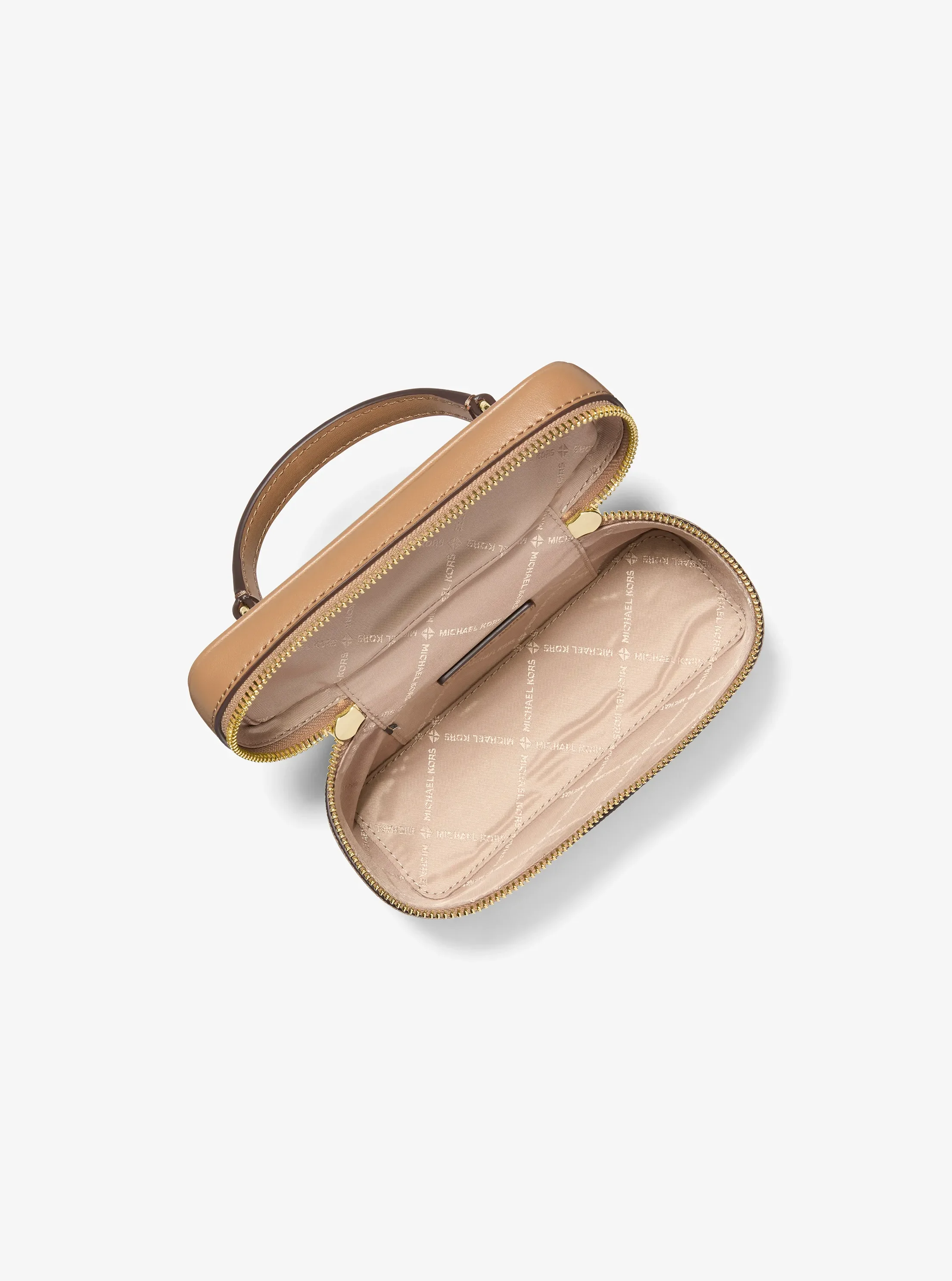 Женская сумка Michael Kors Vivi Small Signature Logo Vanity Crossbody, цвет: Верблюжий — фото 2