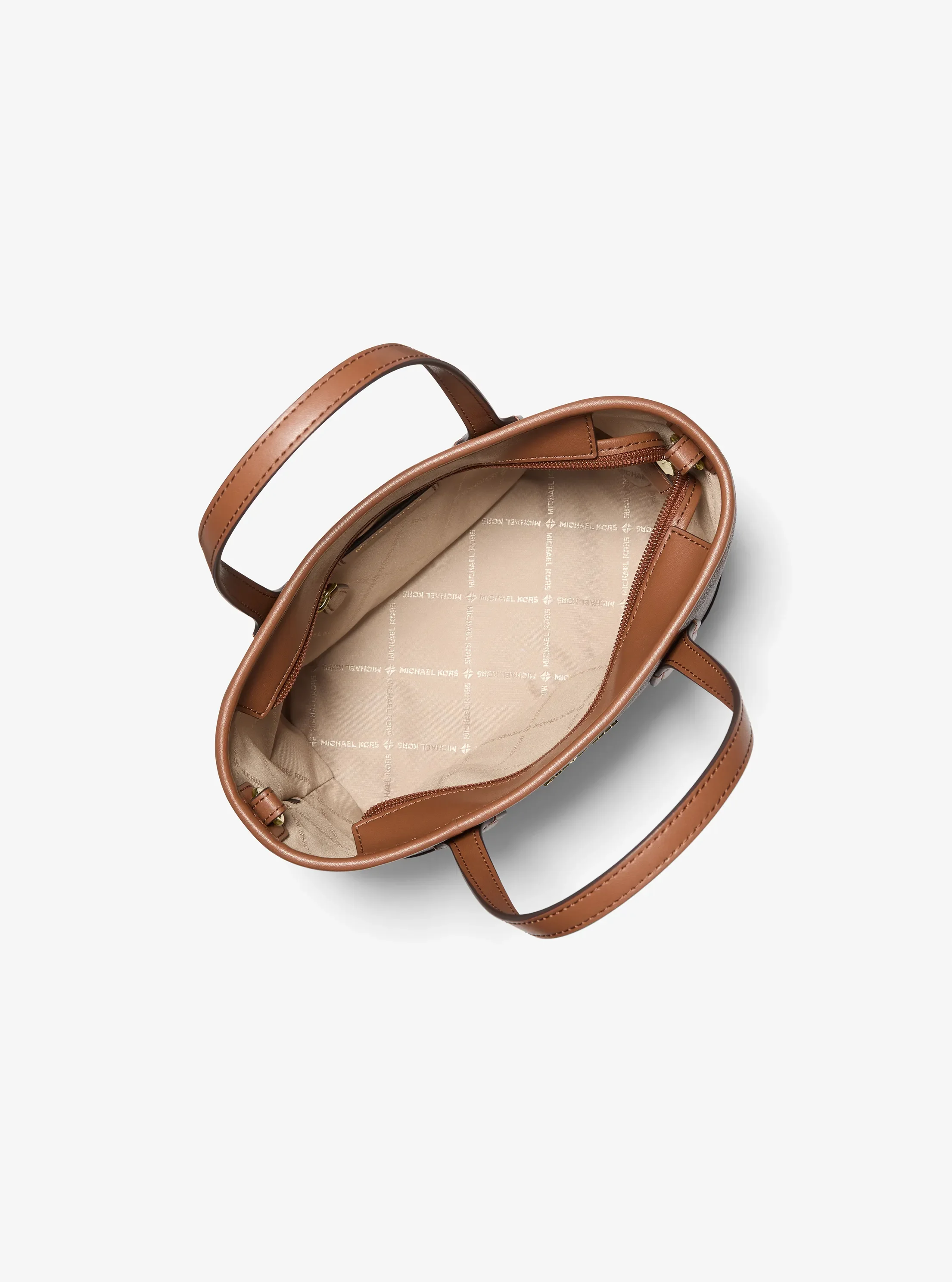 Женская сумка Michael Kors Eva Extra-Small Signature Logo Convertible, цвет: Коричневый — фото 2