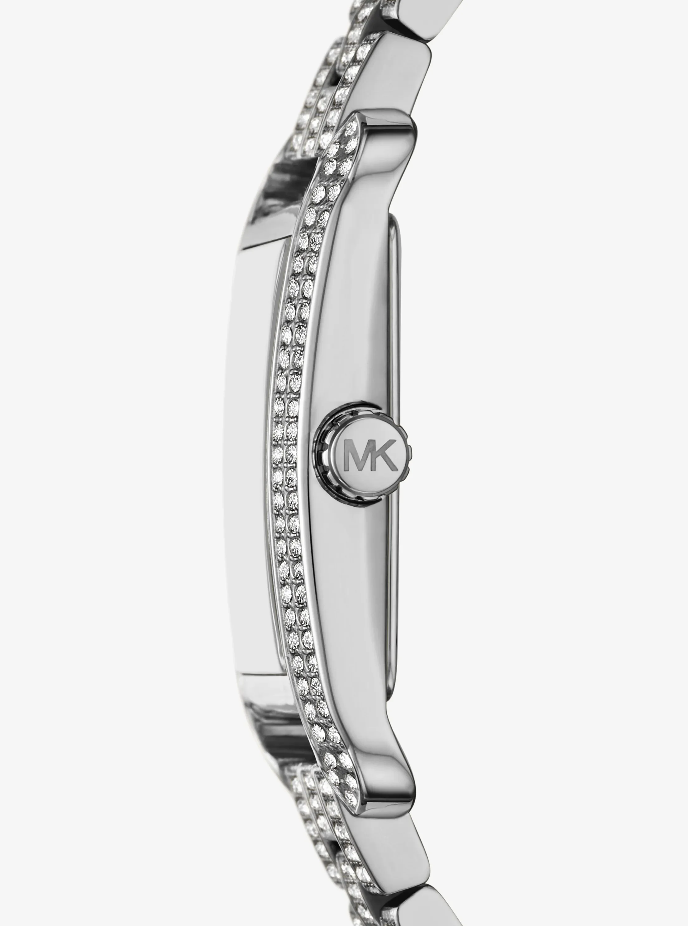 Часы Michael Kors Monroe Pavé Silver-Tone Watch, цвет: Серебряный — фото 2