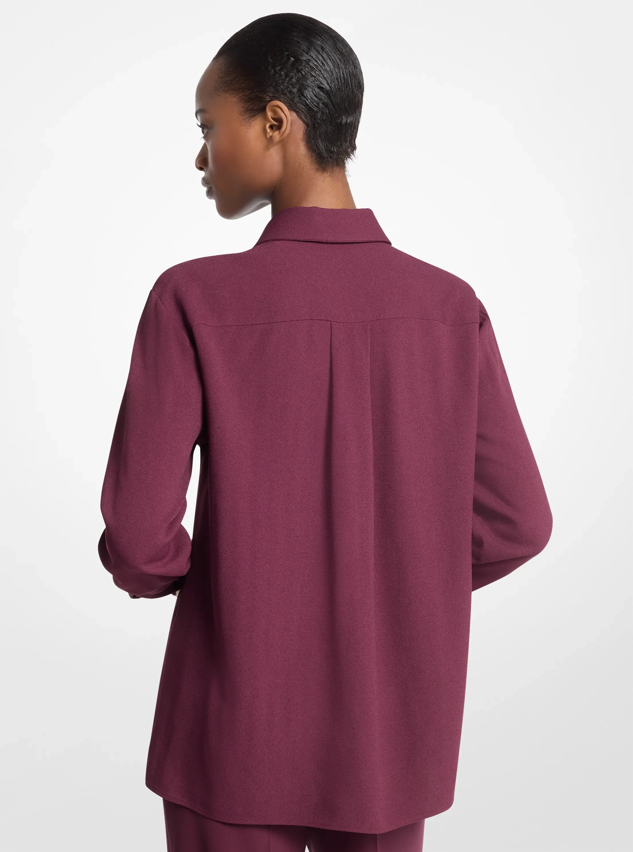 Женские рубашки Michael Kors Katie Viscose Georgette Button Down Shirt — фото 2