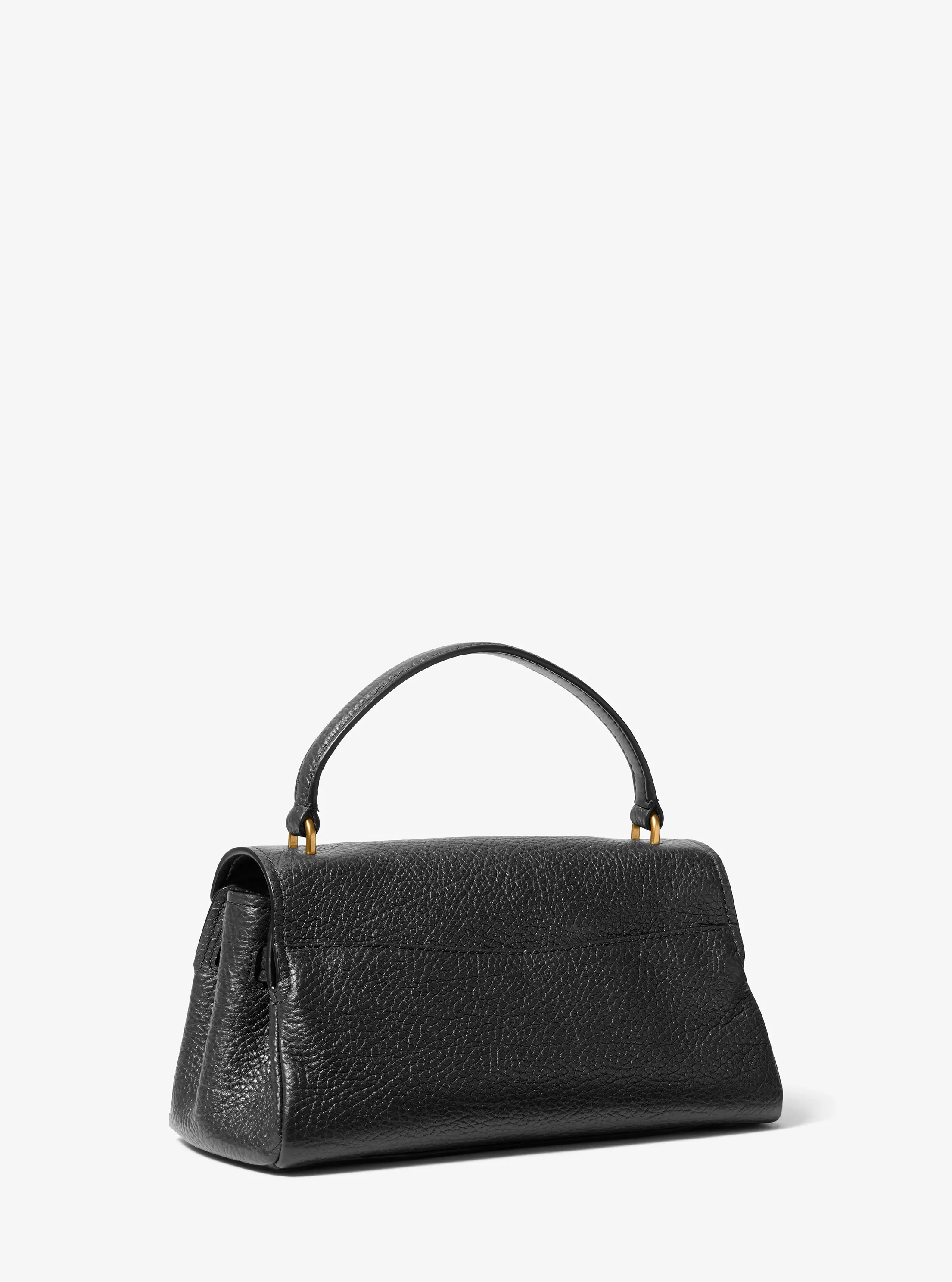 Женская сумка Michael Kors Hamilton Extra-Small Textured Leather Soft Crossbody, цвет: Чёрный — фото 3