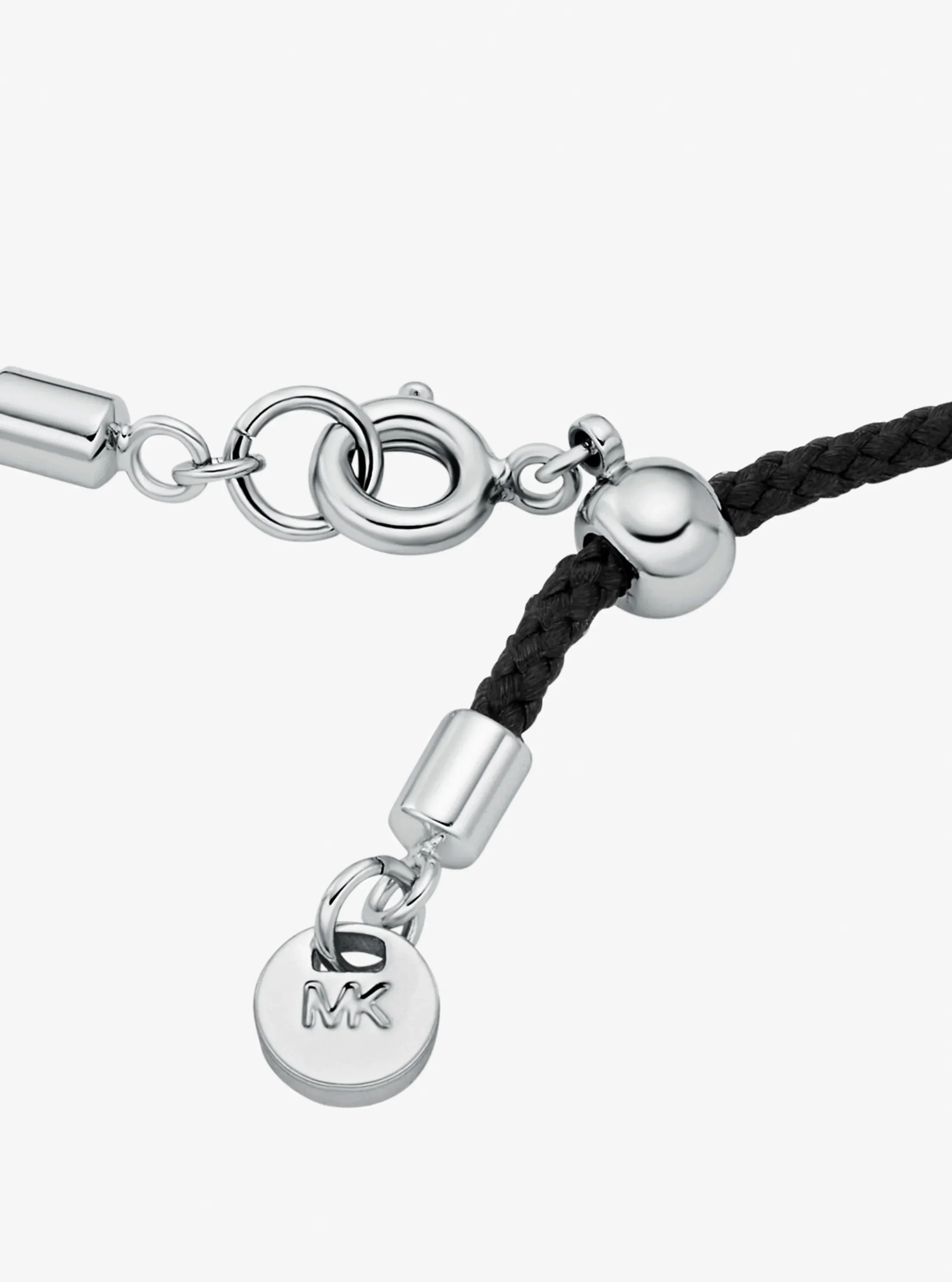 Женский браслет Michael Kors Pavé Logo Corded, цвет: Чёрный — фото 2
