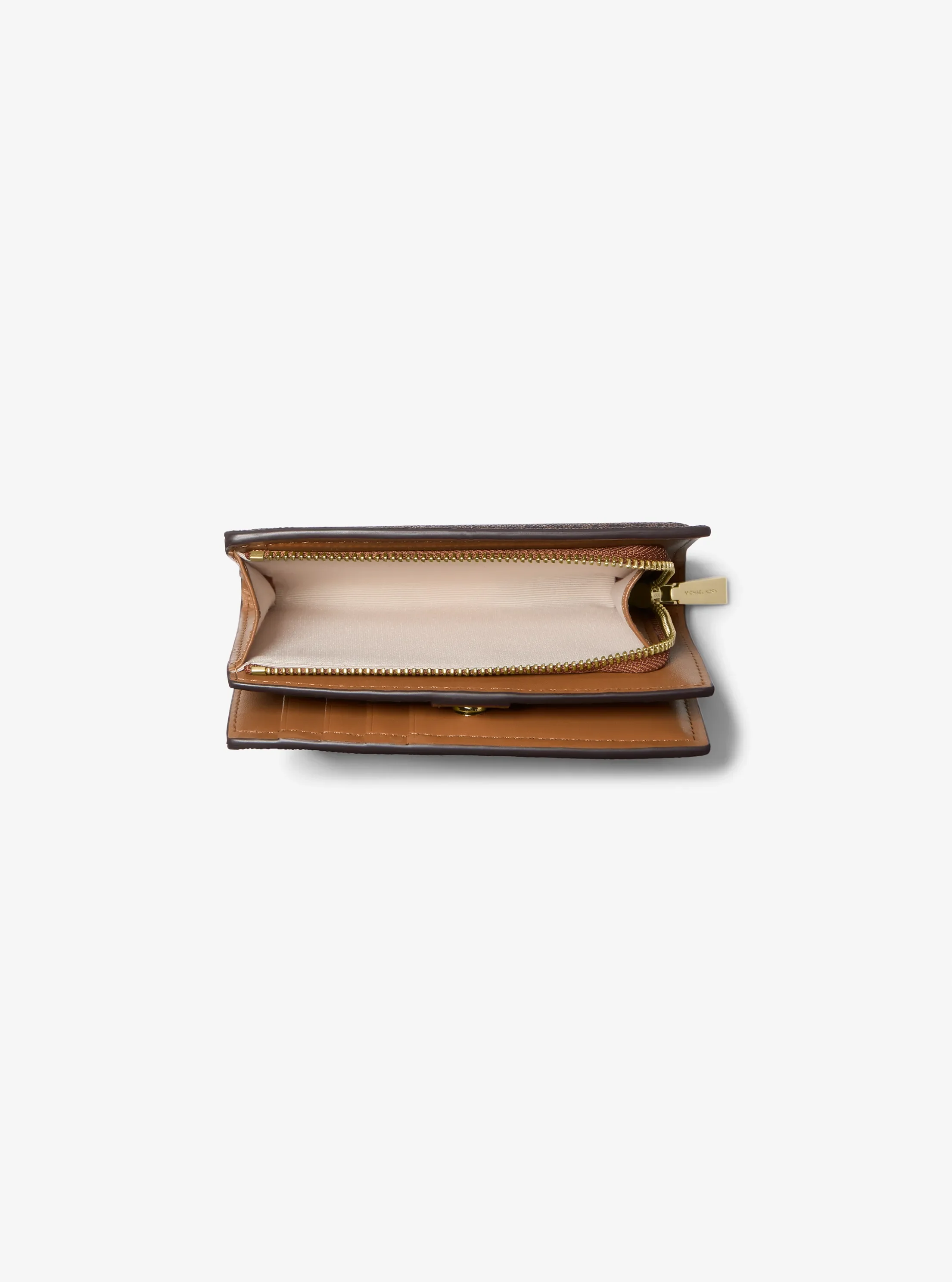 Женский кошелёк Michael Kors Bryant Medium Signature Logo Wallet, цвет: Коричневый — фото 5