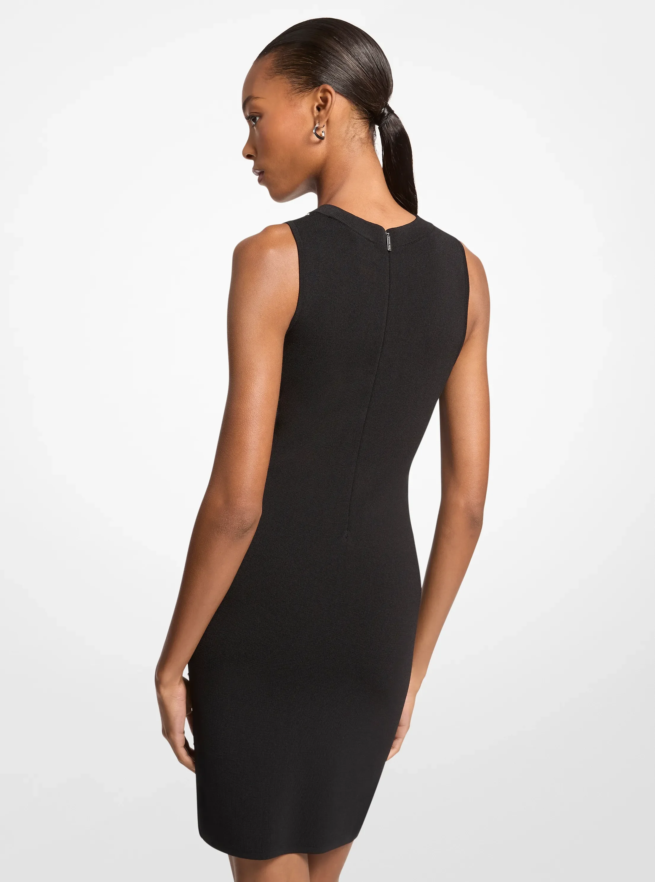 Платье Michael Kors Studded Stretch Viscose, цвет: Чёрный — фото 2