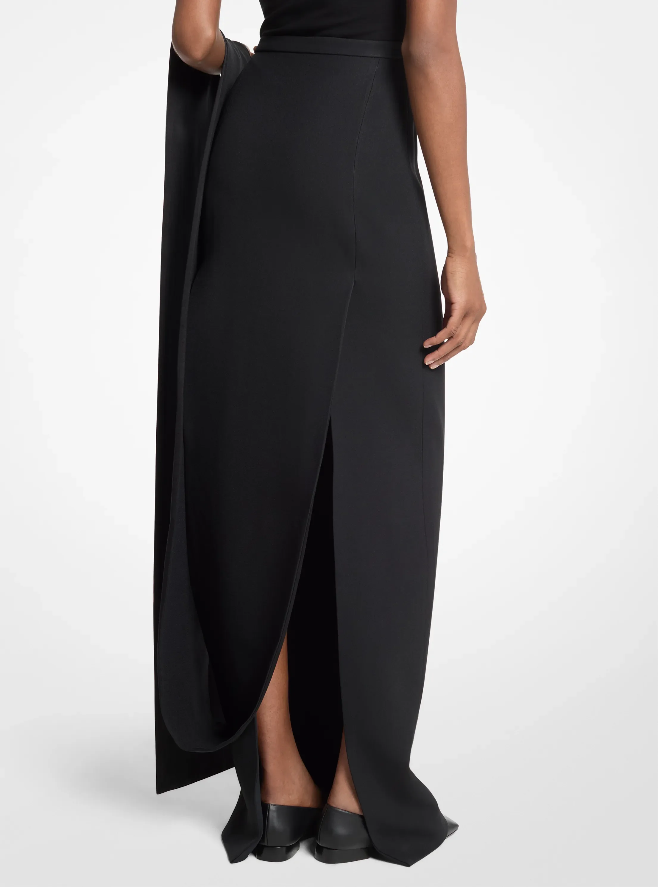 Женские юбки Michael Kors Double Crepe Sablé Tuxedo Pencil Skirt With Train — фото 2