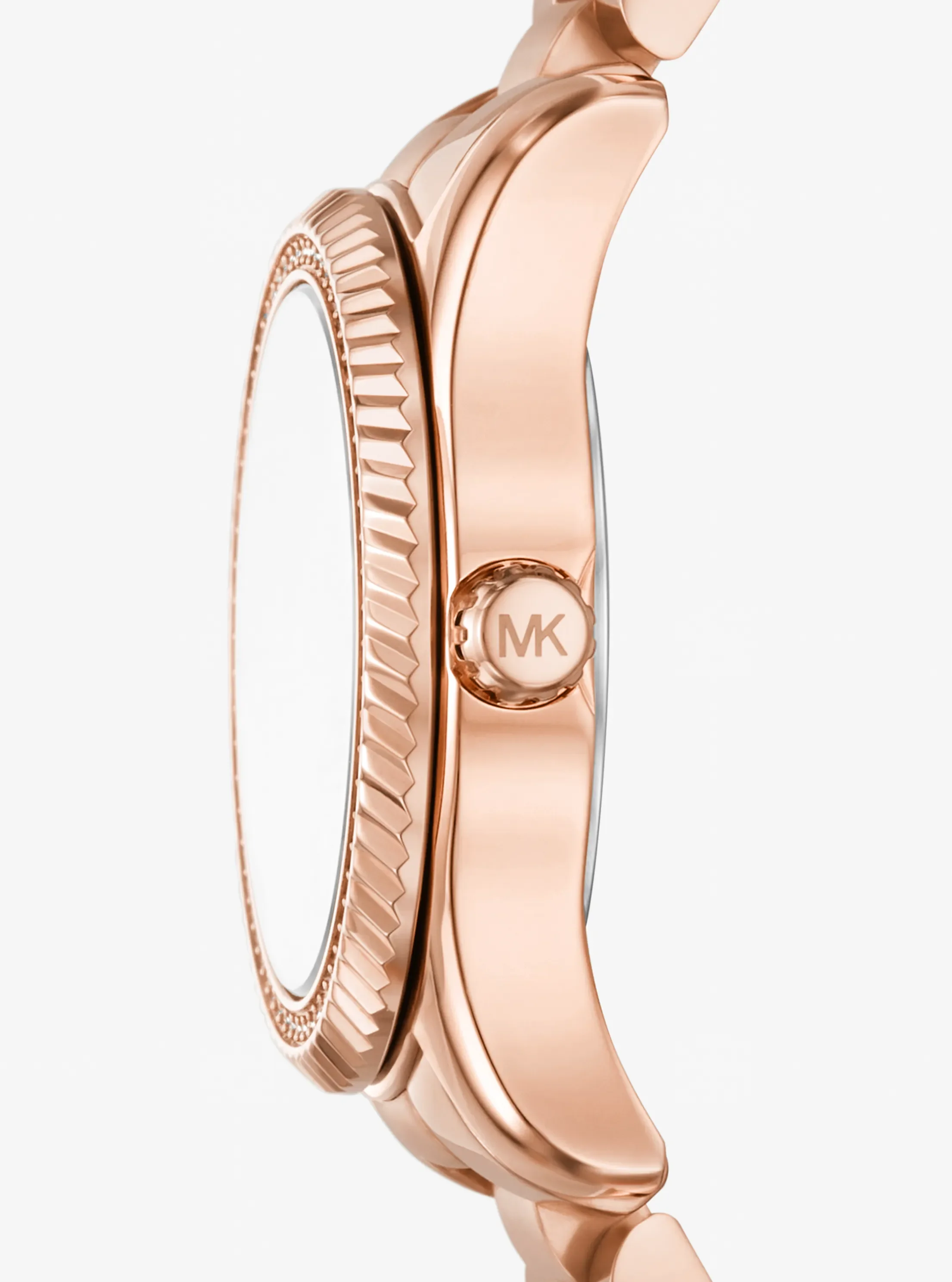 Женские часы Michael Kors Mini Lexington Pavé Rose Gold-Tone Watch — фото 2