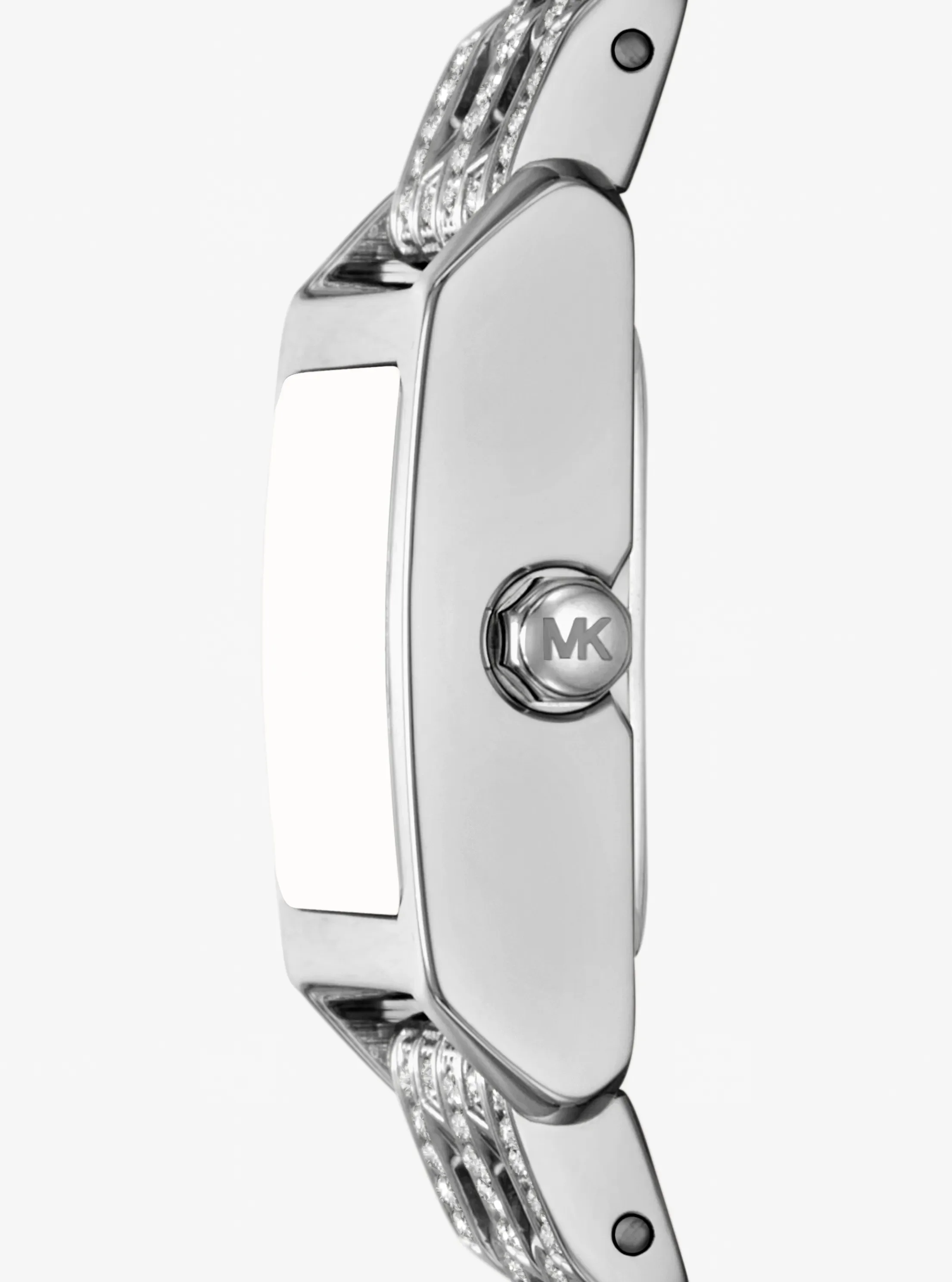 Женские часы Michael Kors Micro Georgie Pavé Silver-Tone Watch — фото 2