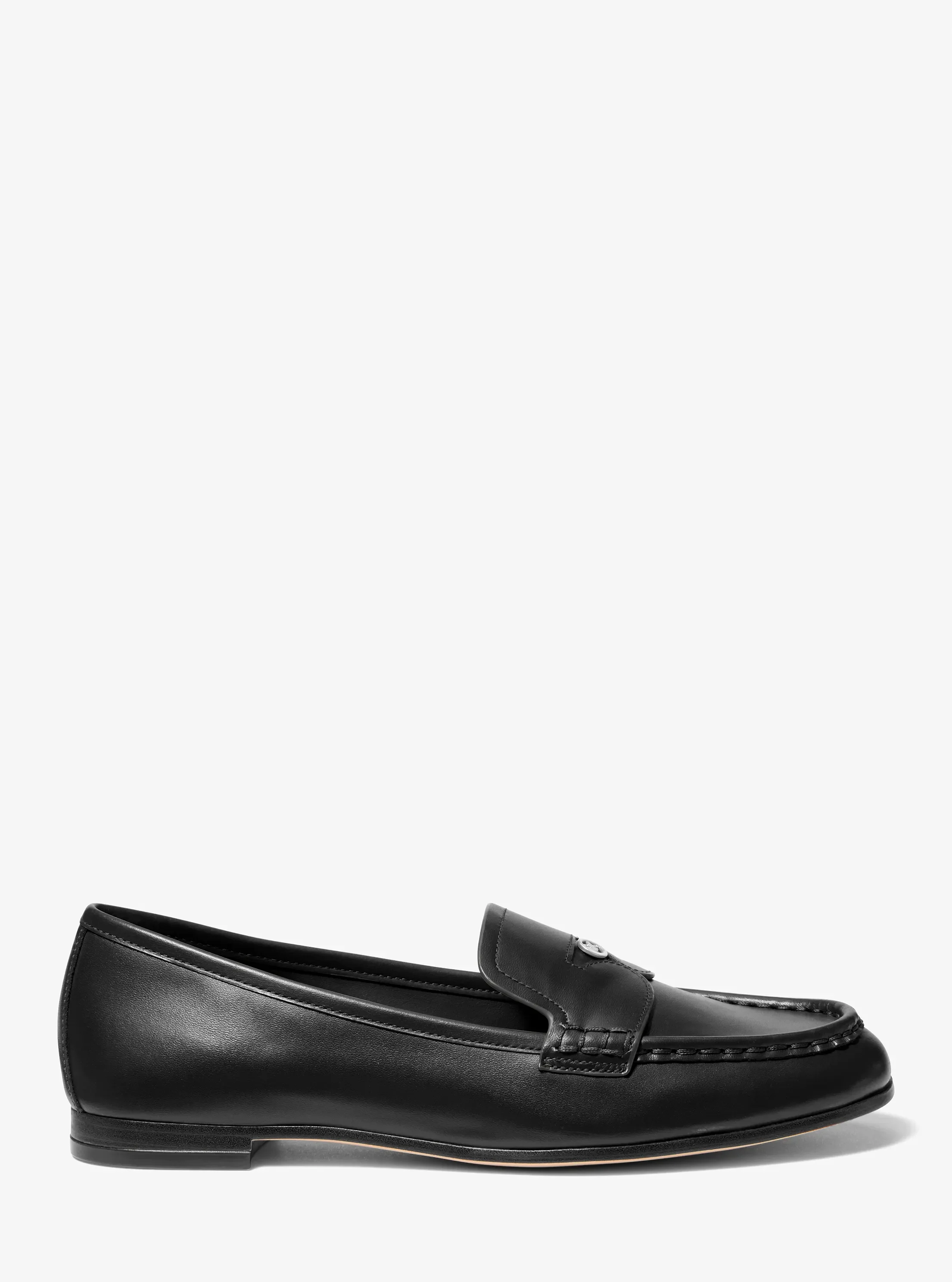Женские туфли Michael Kors Jennings Leather Loafer, цвет: Чёрный — фото 2