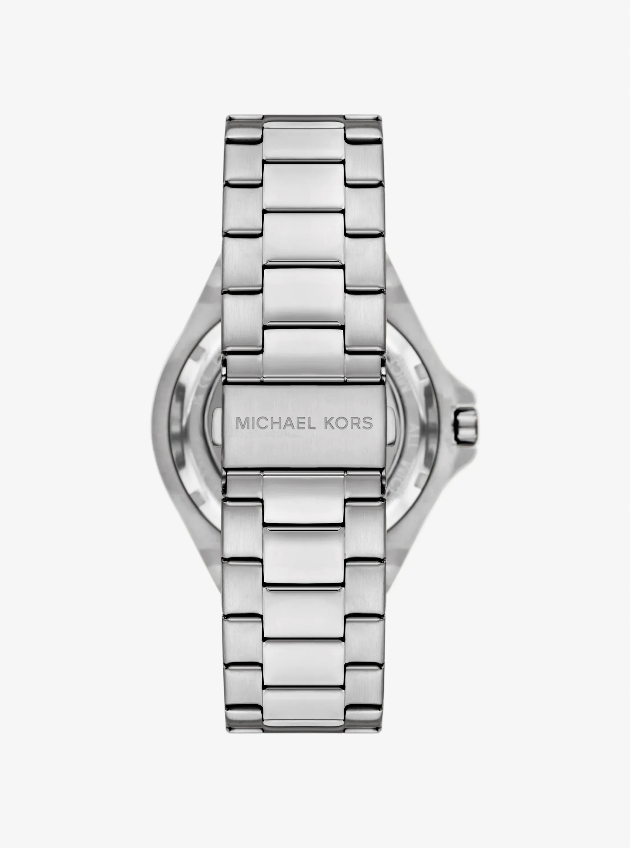 Часы Michael Kors Oversized Lennox Pavé Silver-Tone Watch, цвет: Серебряный — фото 3
