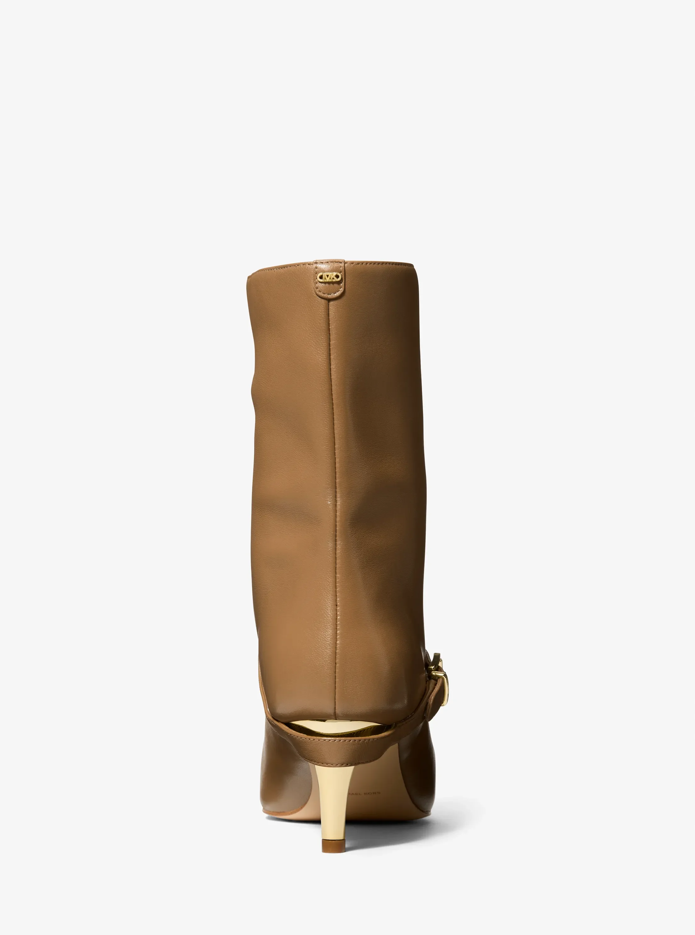 Женские ботинки Michael Kors Kasia Leather Buckle Boot, цвет: Husk — фото 3