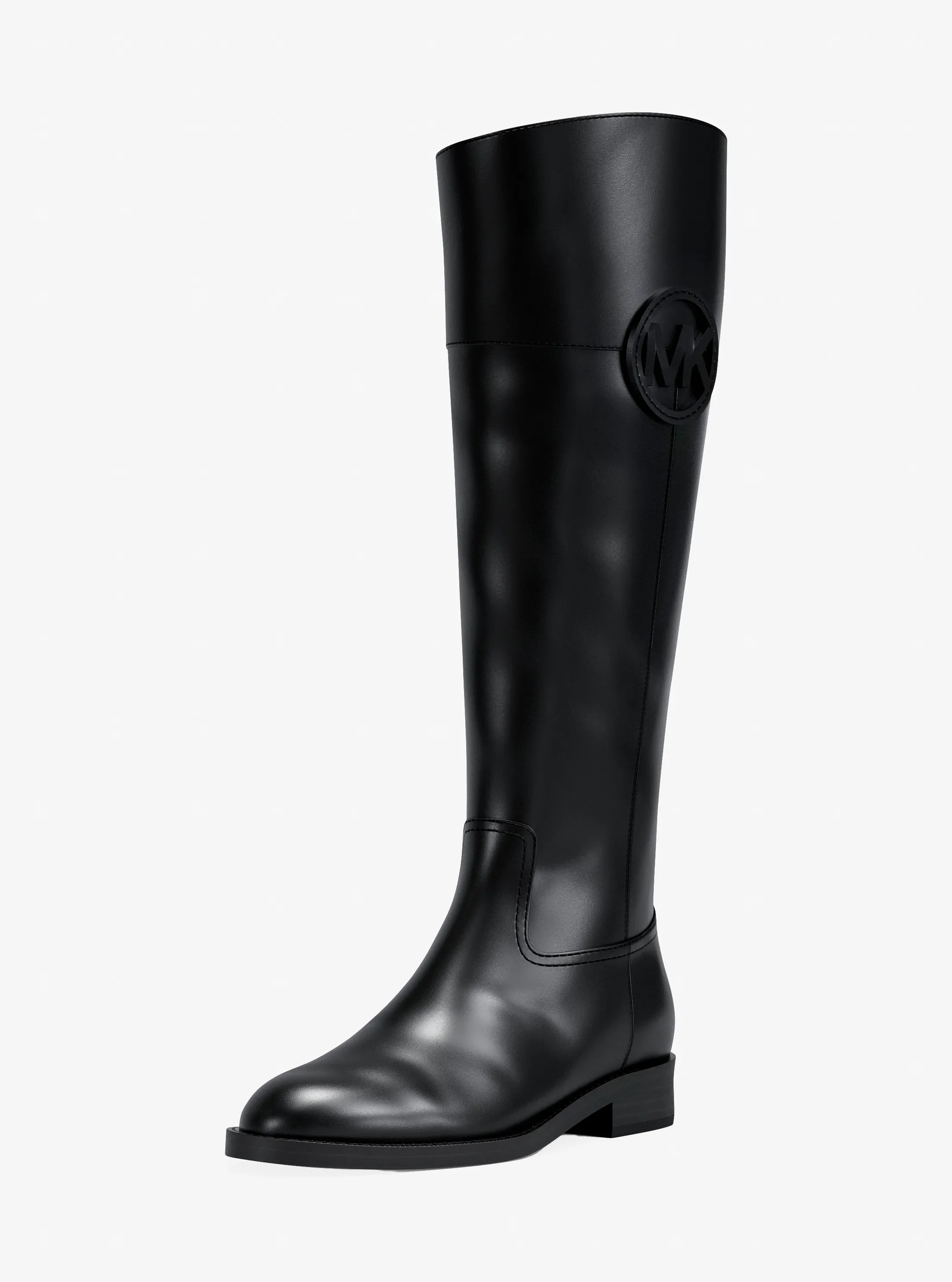 Женские ботинки Michael Kors Kimmee Leather, цвет: Чёрный — фото 7