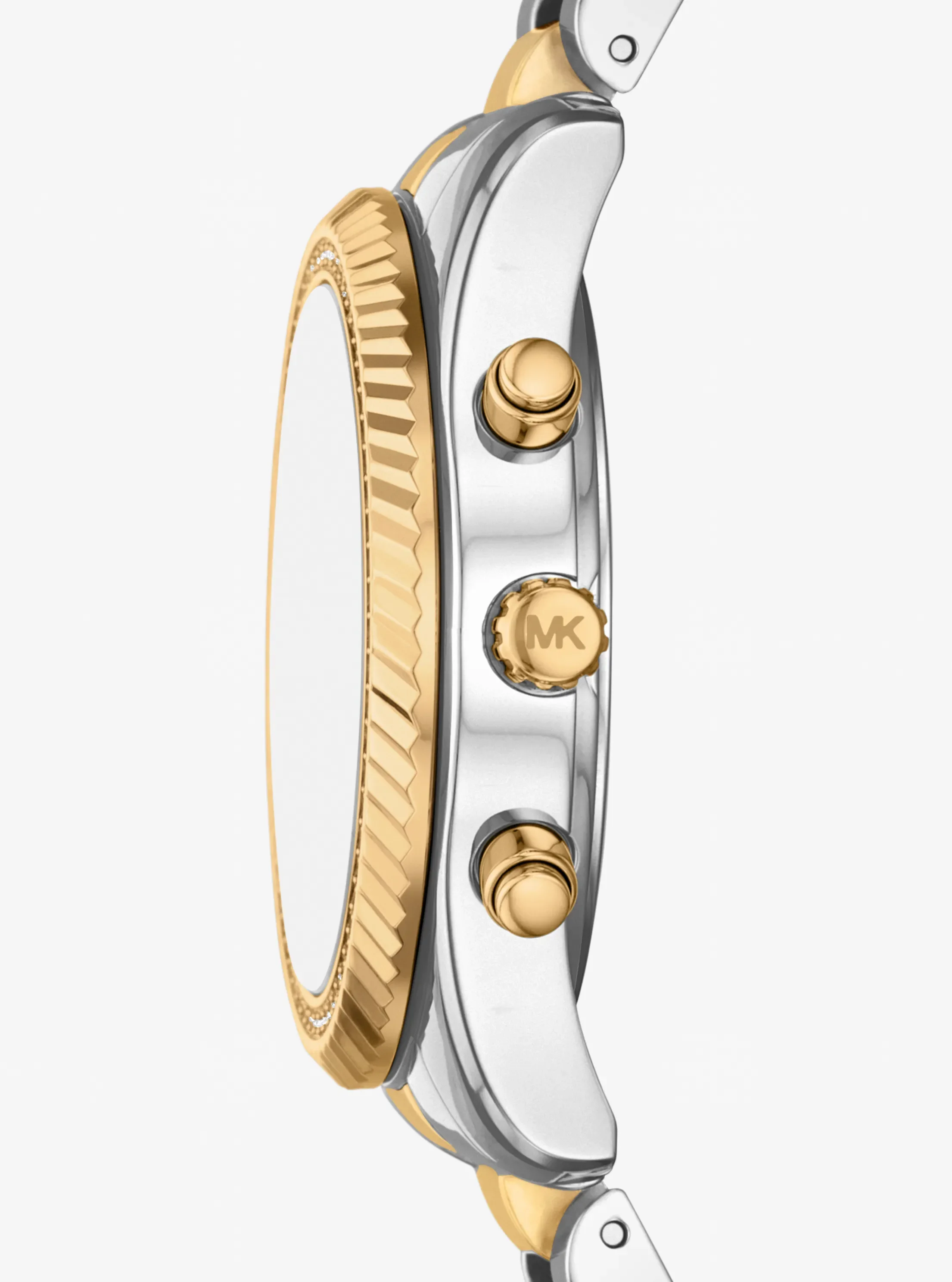 Женские часы Michael Kors Lexington Pavé Two-Tone Watch, цвет: Двухцветный — фото 2