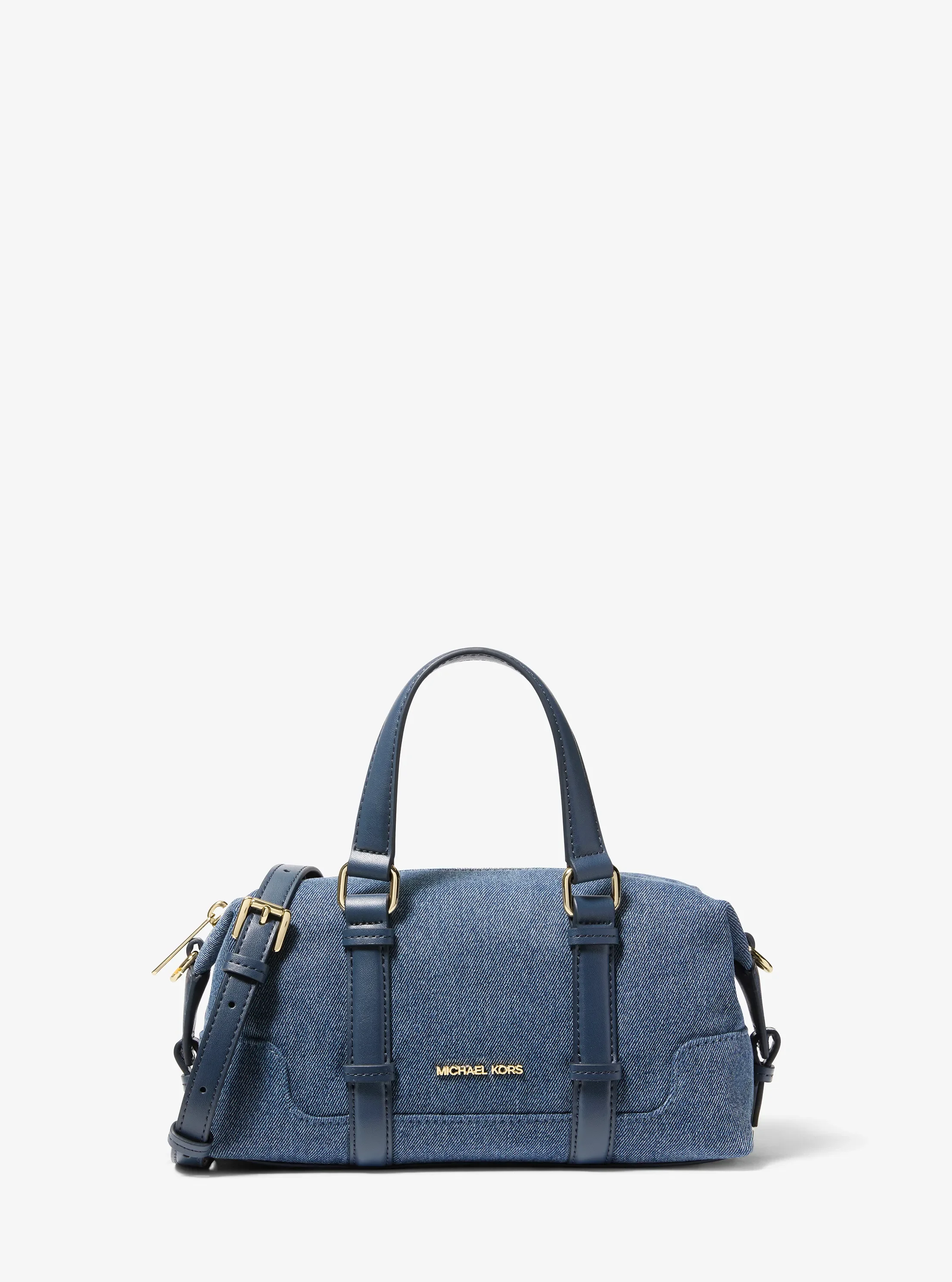 Michael Kors Teddi Extra-Small Washed Denim Slouchy Crossbody Bag