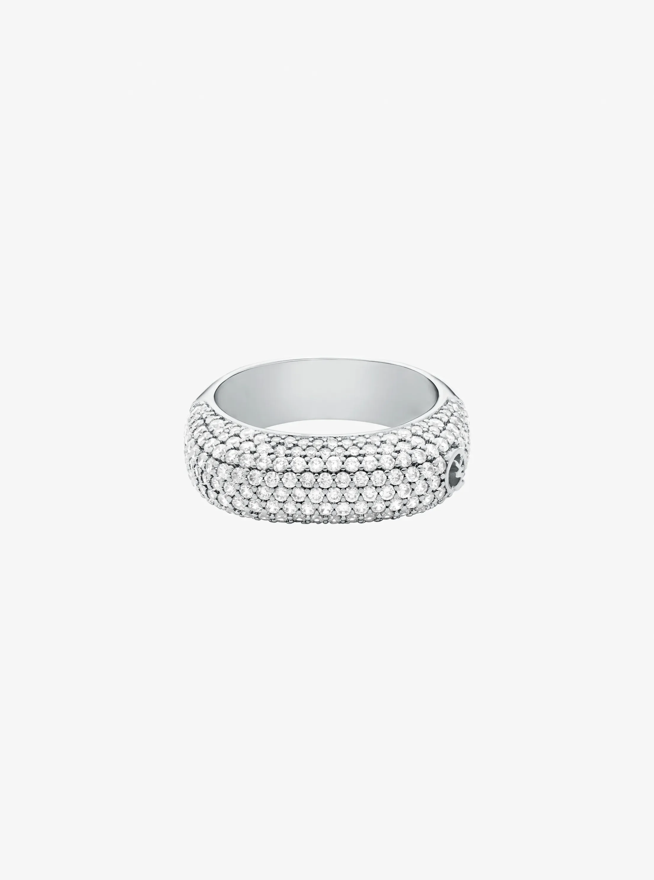 Женское кольцо Michael Kors Pavé Square, цвет: Серебряный — фото 2