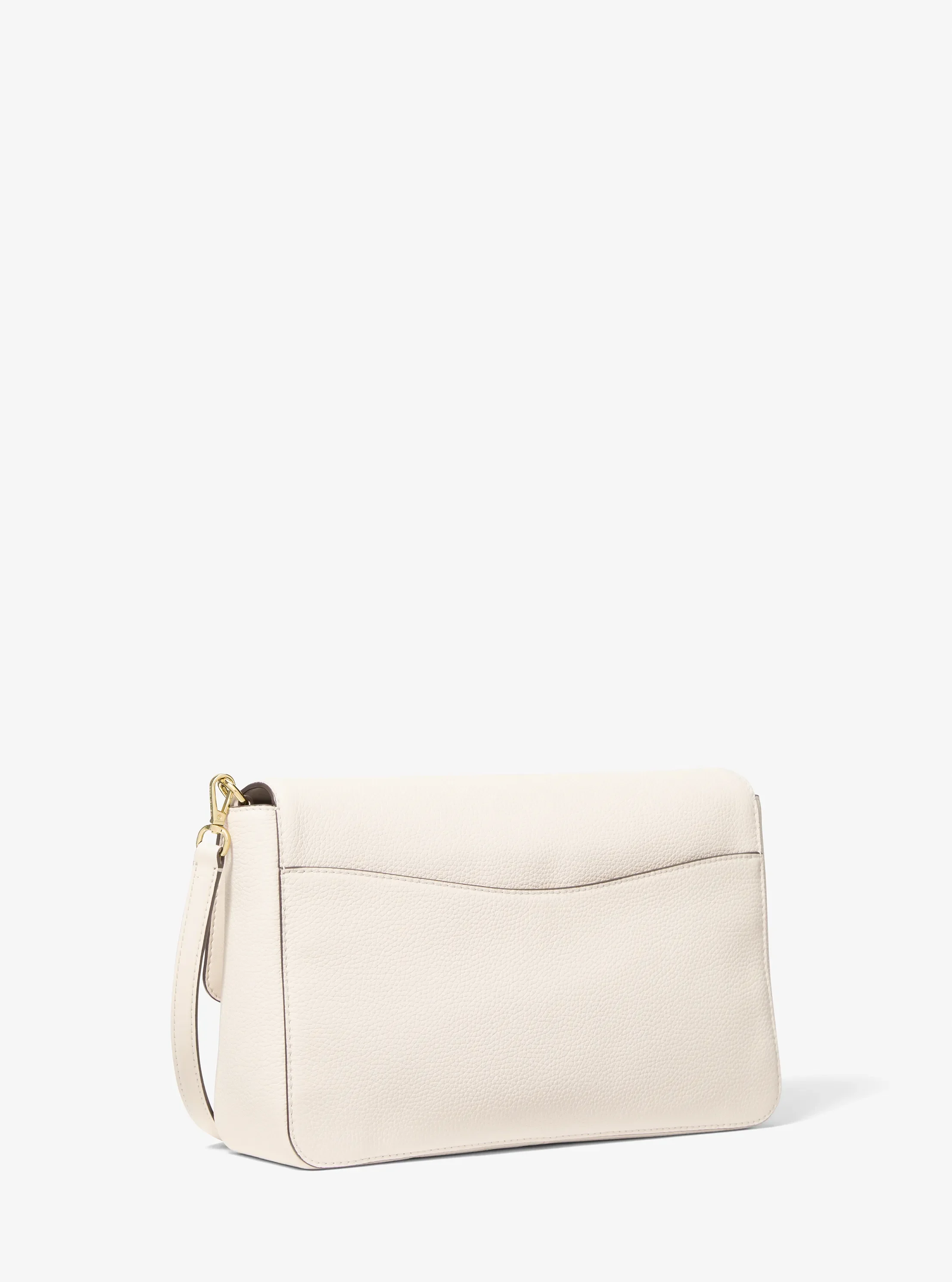 Женская сумка Michael Kors Kacey Large Pebbled Leather Convertible Shoulder, цвет: Кремовый — фото 3