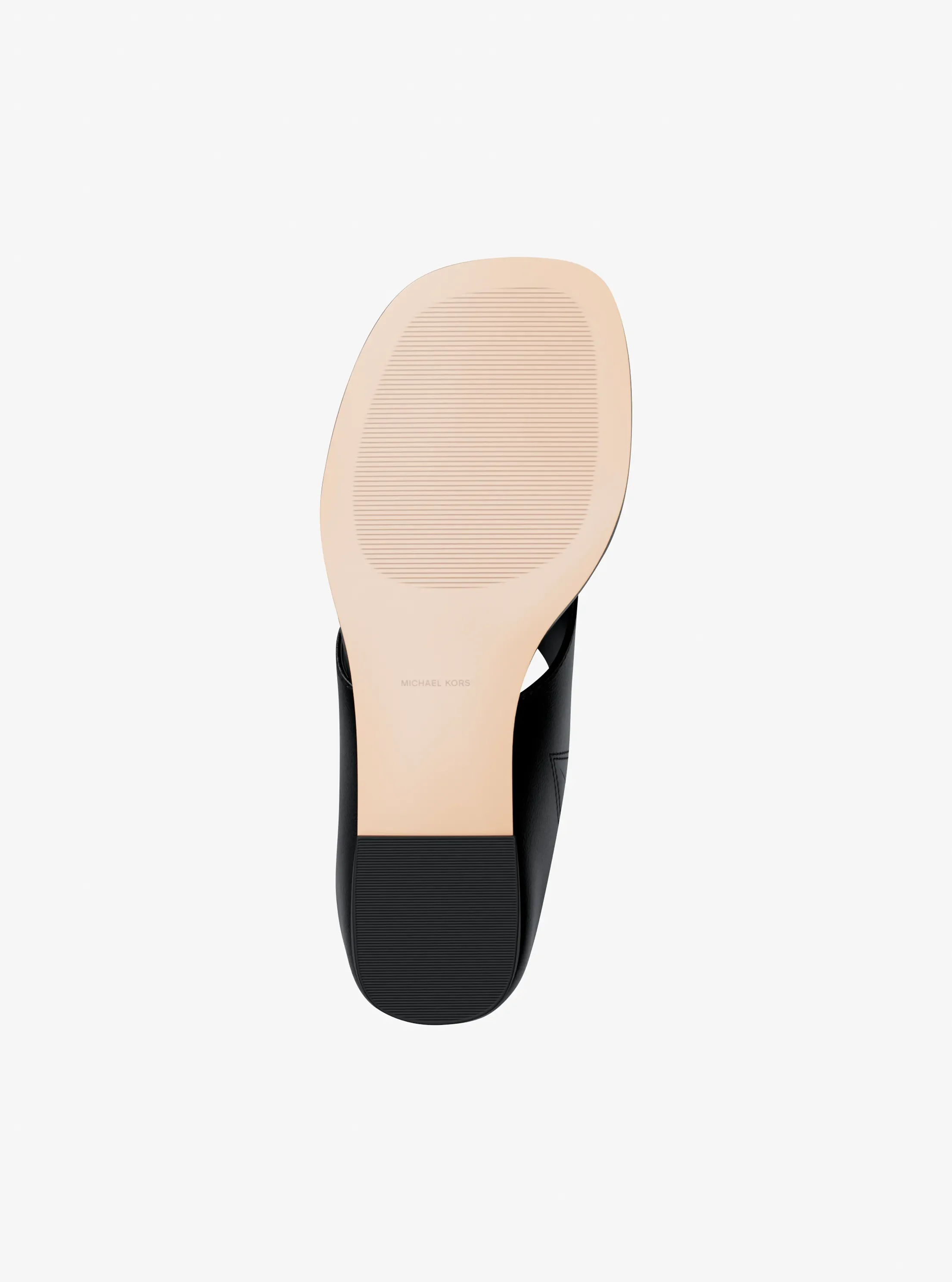 Женские сандалии Michael Kors Alster Leather Thong Sandal, цвет: Чёрный — фото 6