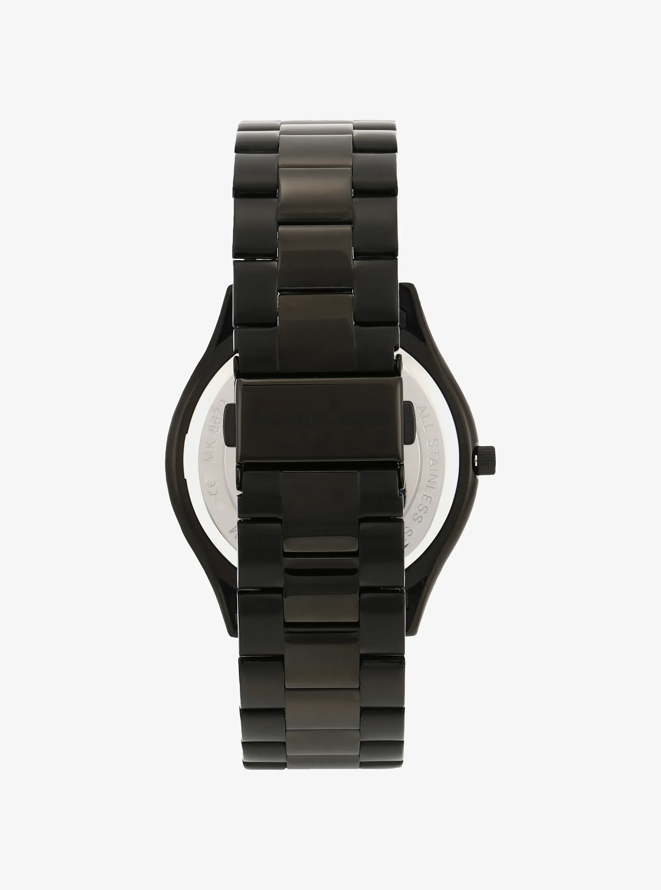 Часы Michael Kors Oversized Slim Runway Black-Tone Watch, цвет: Чёрный — фото 3