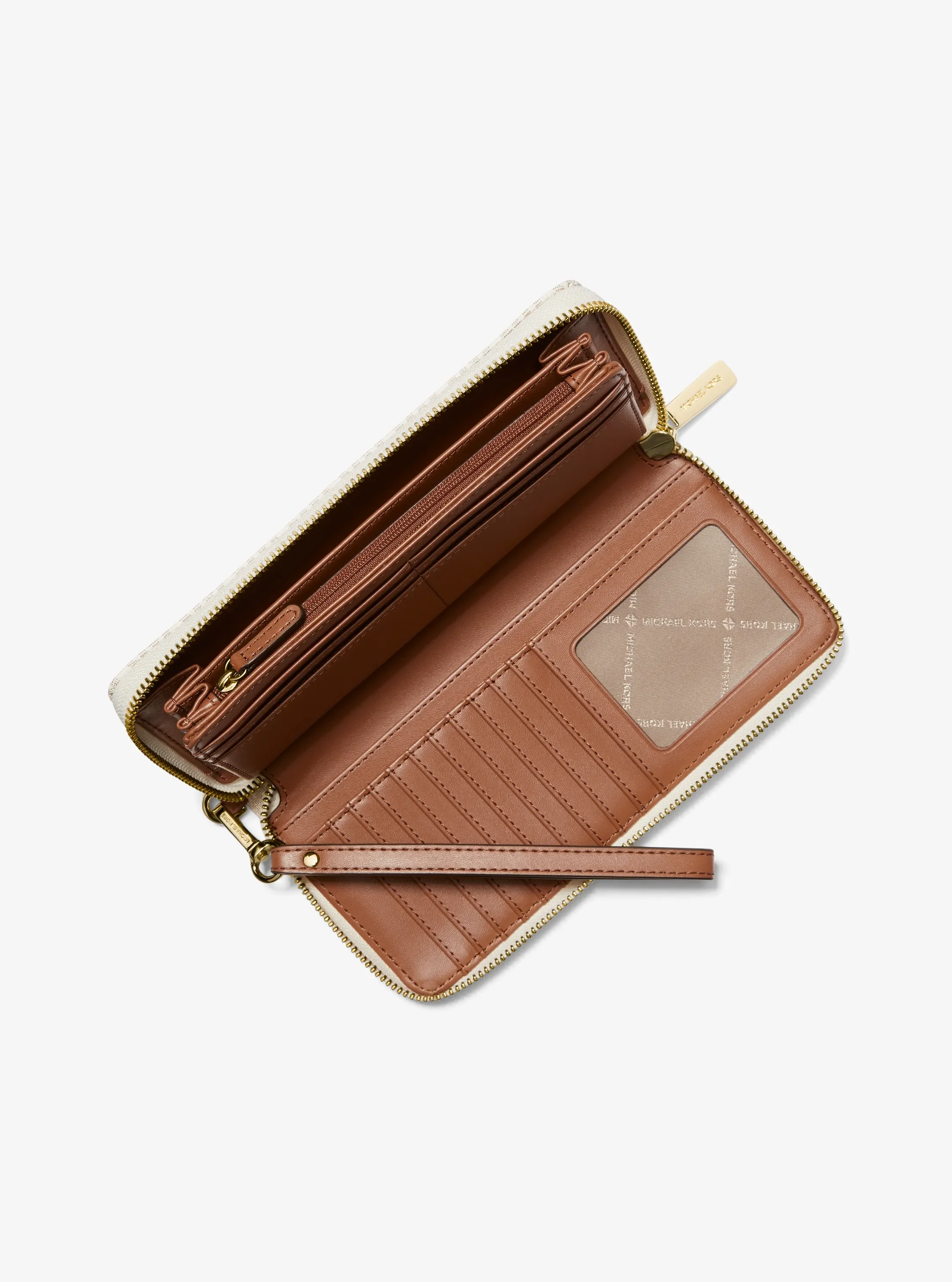 Michael Kors Jet Set Travel Large Logo Continental Wristlet — фото 2